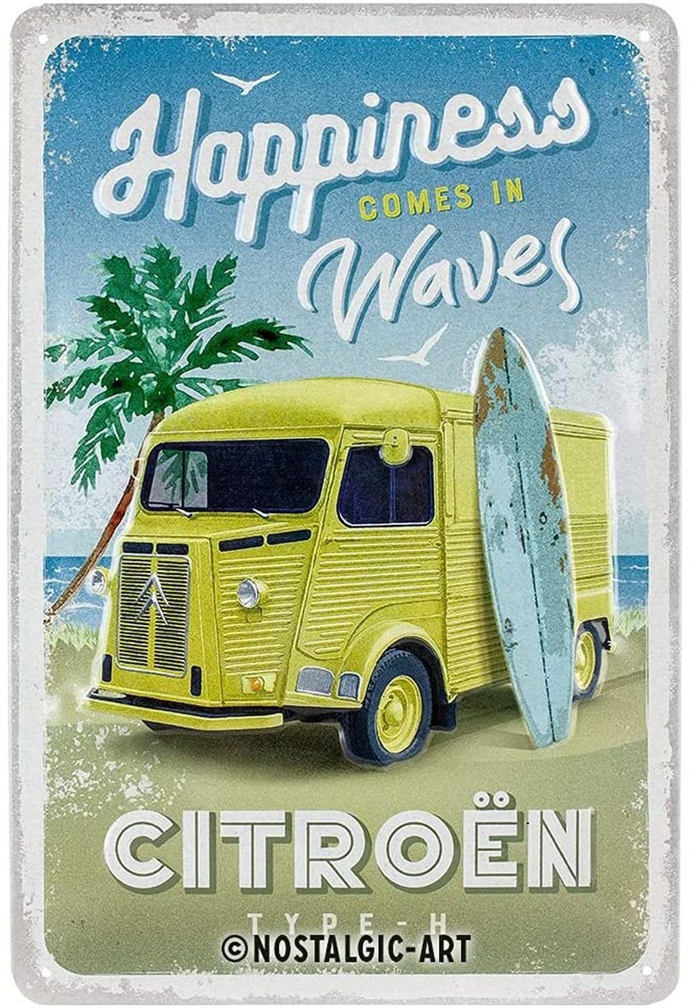 Nostalgic-Art Metallschild Blechschild 20x30cm - Citroen Type H Happiness C günstig online kaufen
