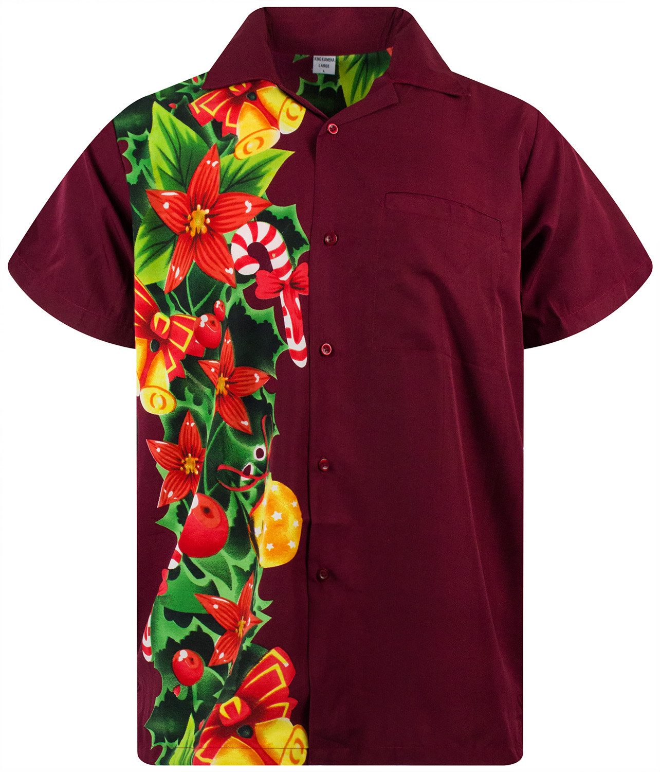 King Kameha Hawaiihemd Christmas Wedding Funky Hawaii-Hemd Kurzarm Front-Ta günstig online kaufen