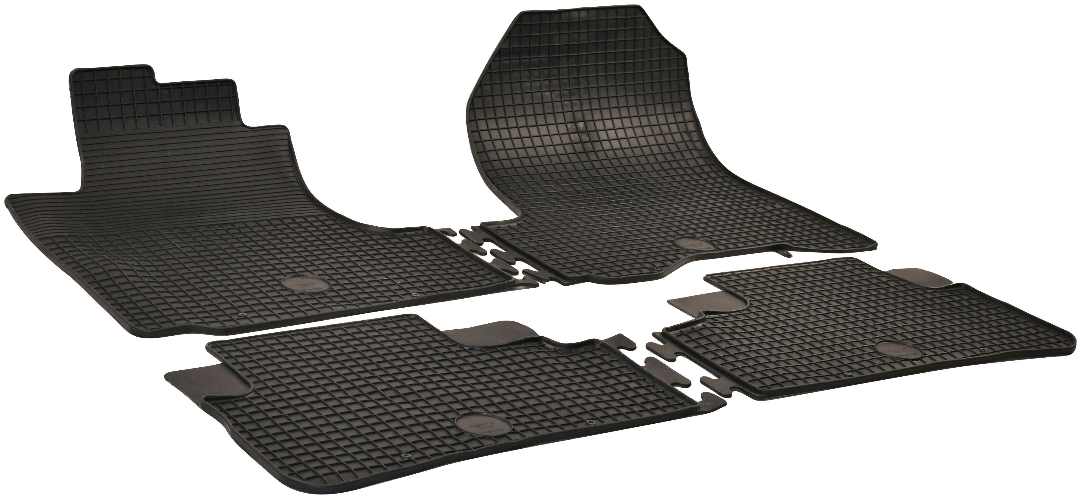 WALSER Passform-Fußmatten (4 St), für Honda CRV Geländewagen, für Honda CR-V III 06/2006-Heute