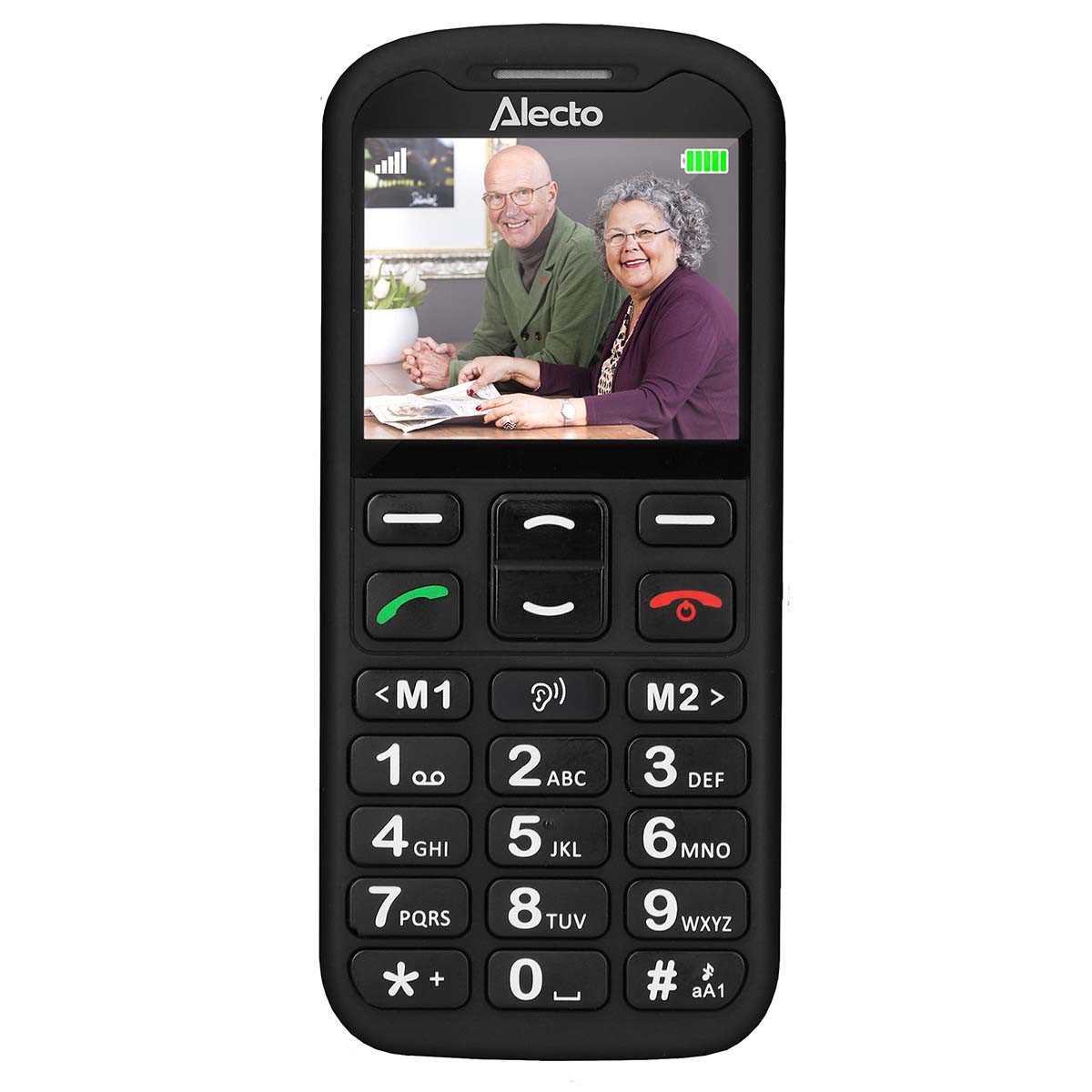 Alecto CM10 Seniorenhandy (5.59 cm/2.2 Zoll, SOS-Paniktaste, Hörgerätekompatibel, Bluetooth-Streaming, FM) – Bild 2 von 5