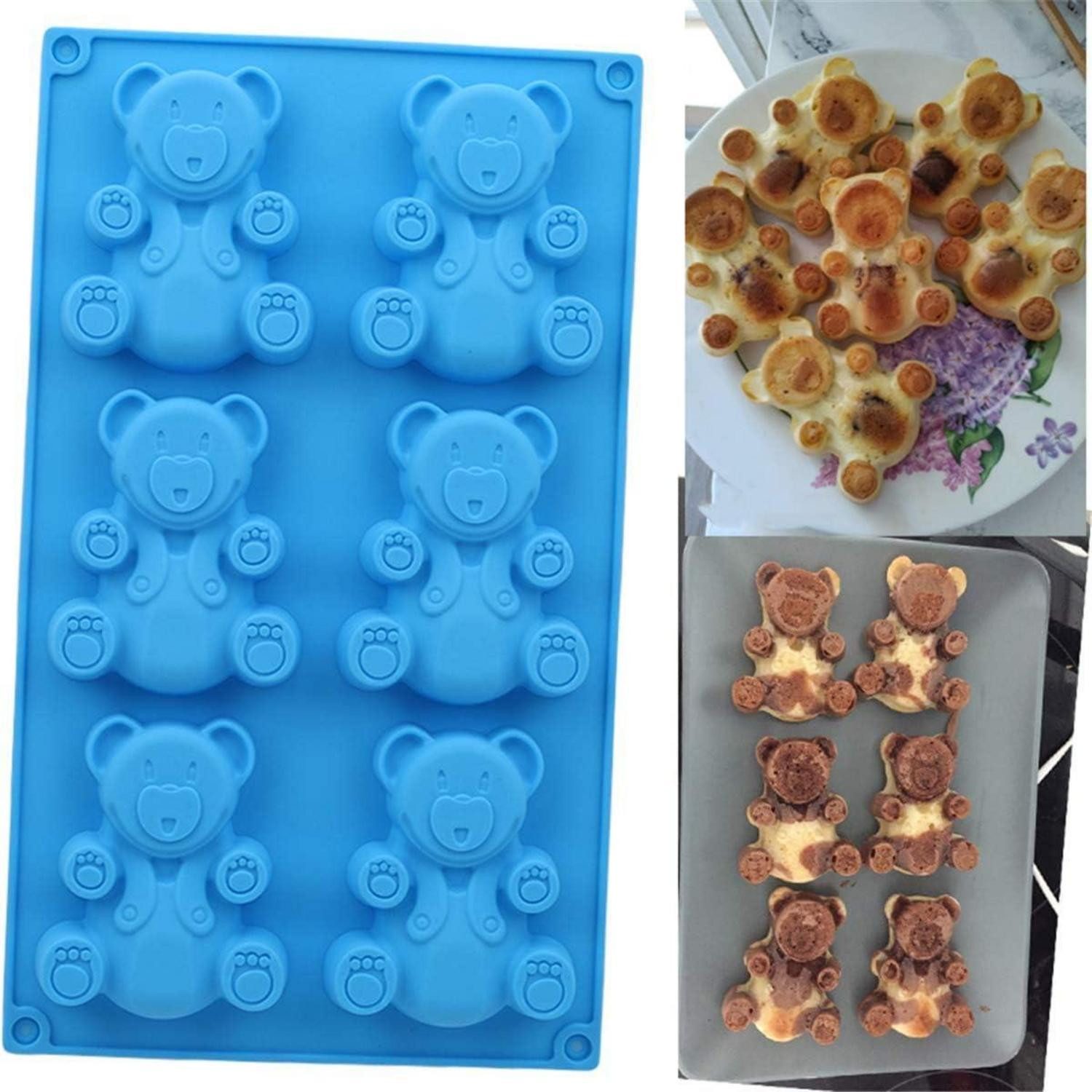 LuxusKollektion Muffinform Backform Silikon Kuchen Muffin Kasten Bär Weihnachten #9