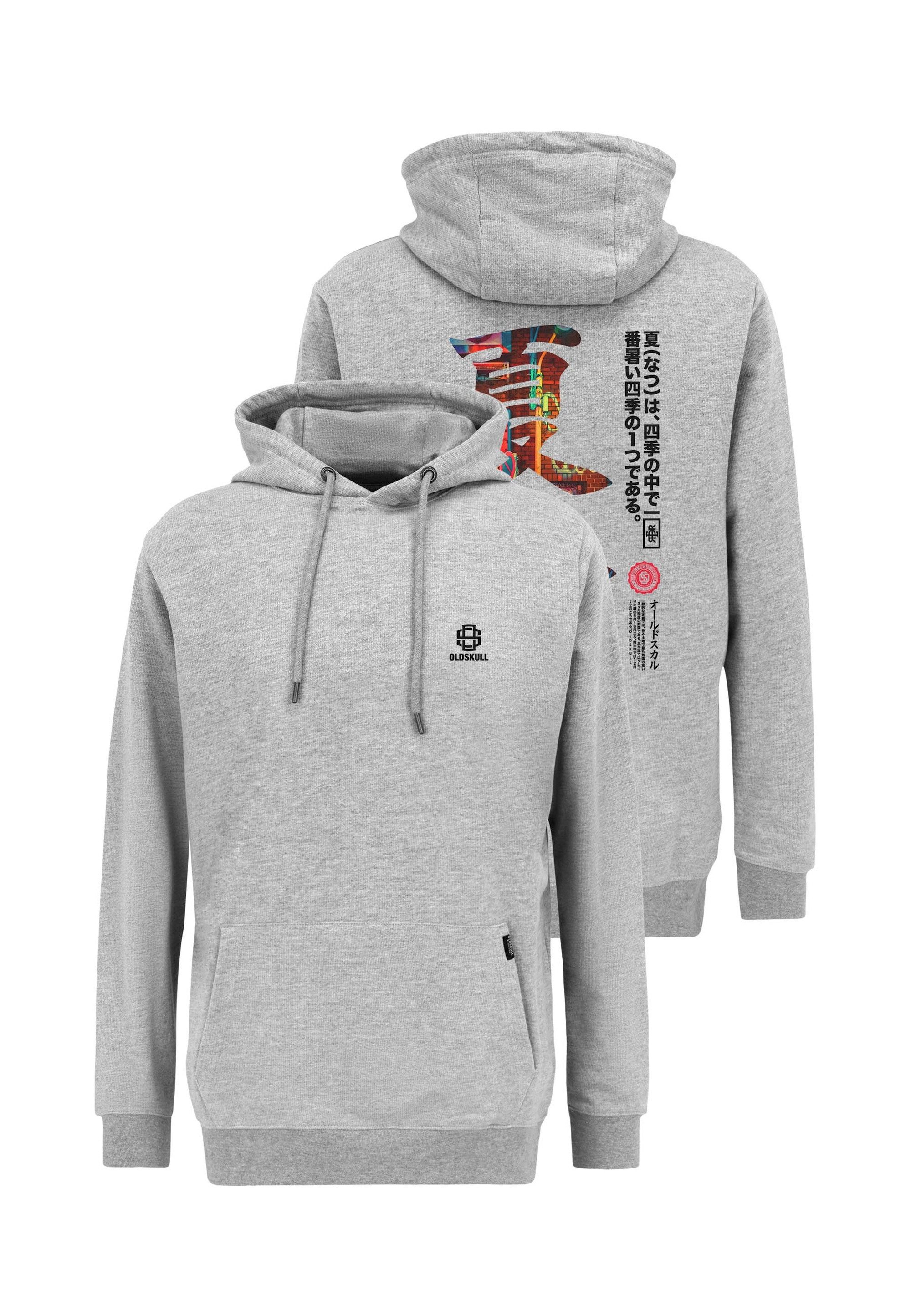 Oldskull Kapuzensweatshirt ASIAN KANJI STREET GRAPHIC mit fernöstlichem Motivprint