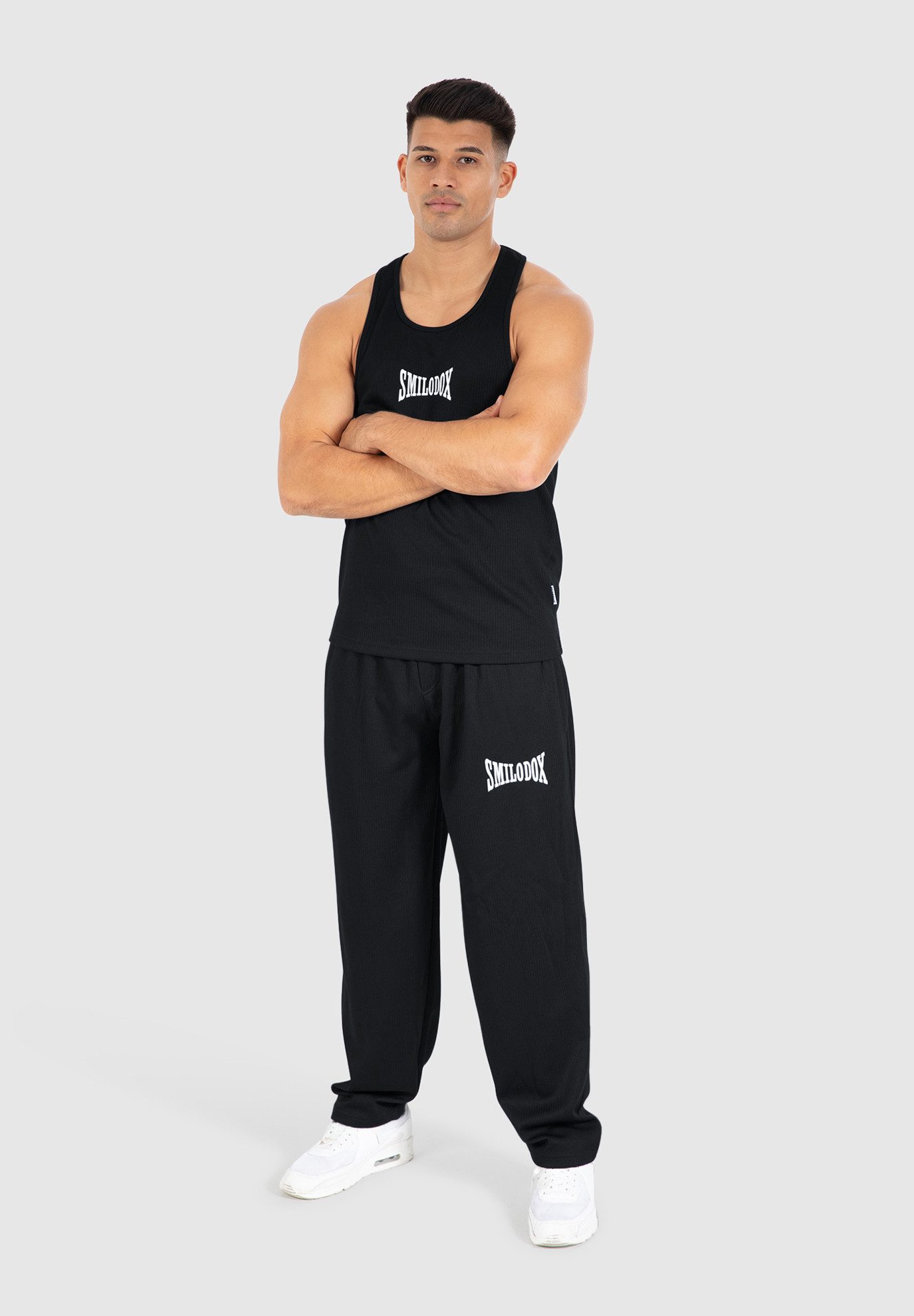 Smilodox Jogginghose Classic Ripp, Lockere Passform günstig online kaufen