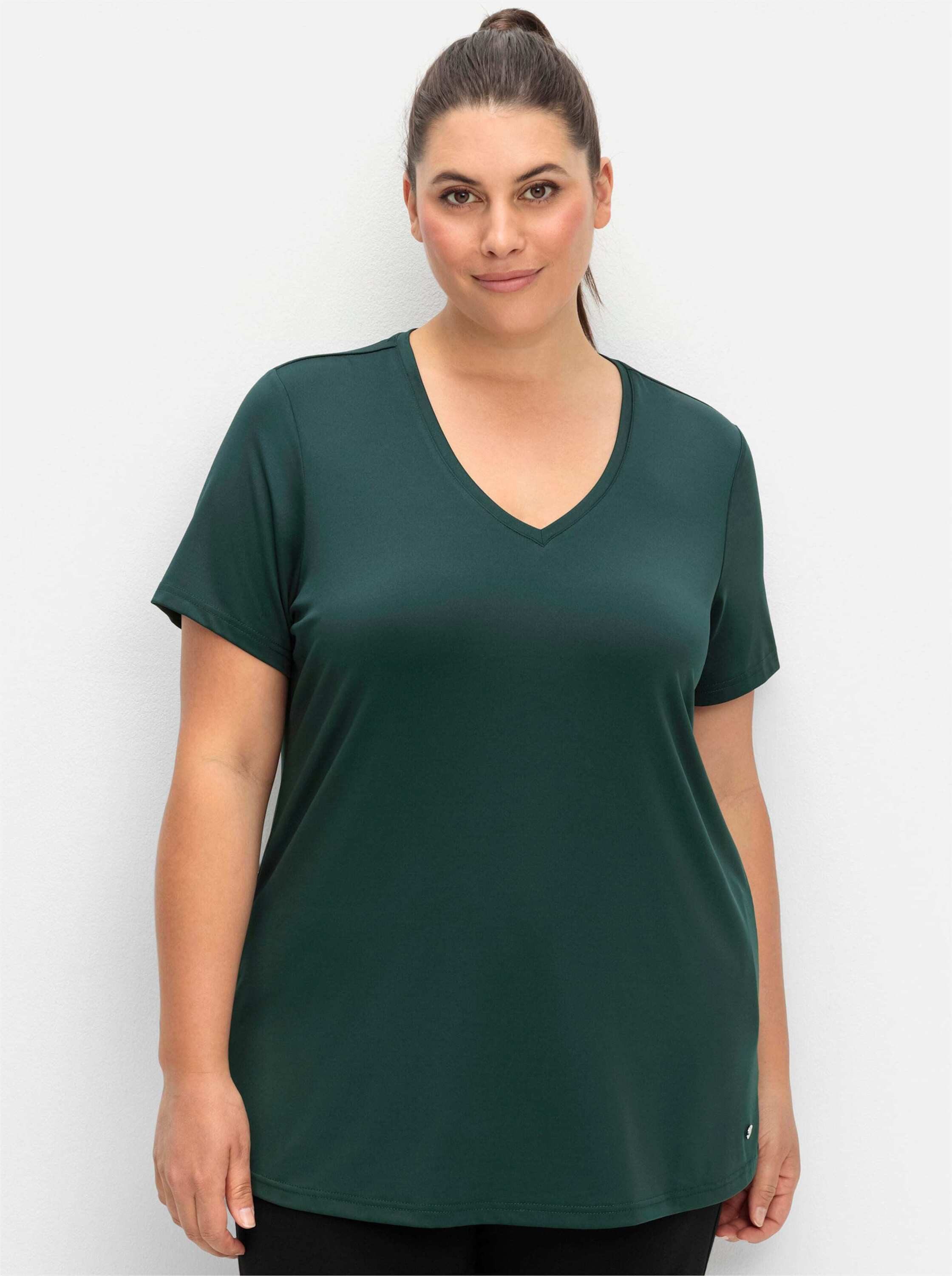 Sheego Trainingsshirt Funktionsshirt Kurzarm