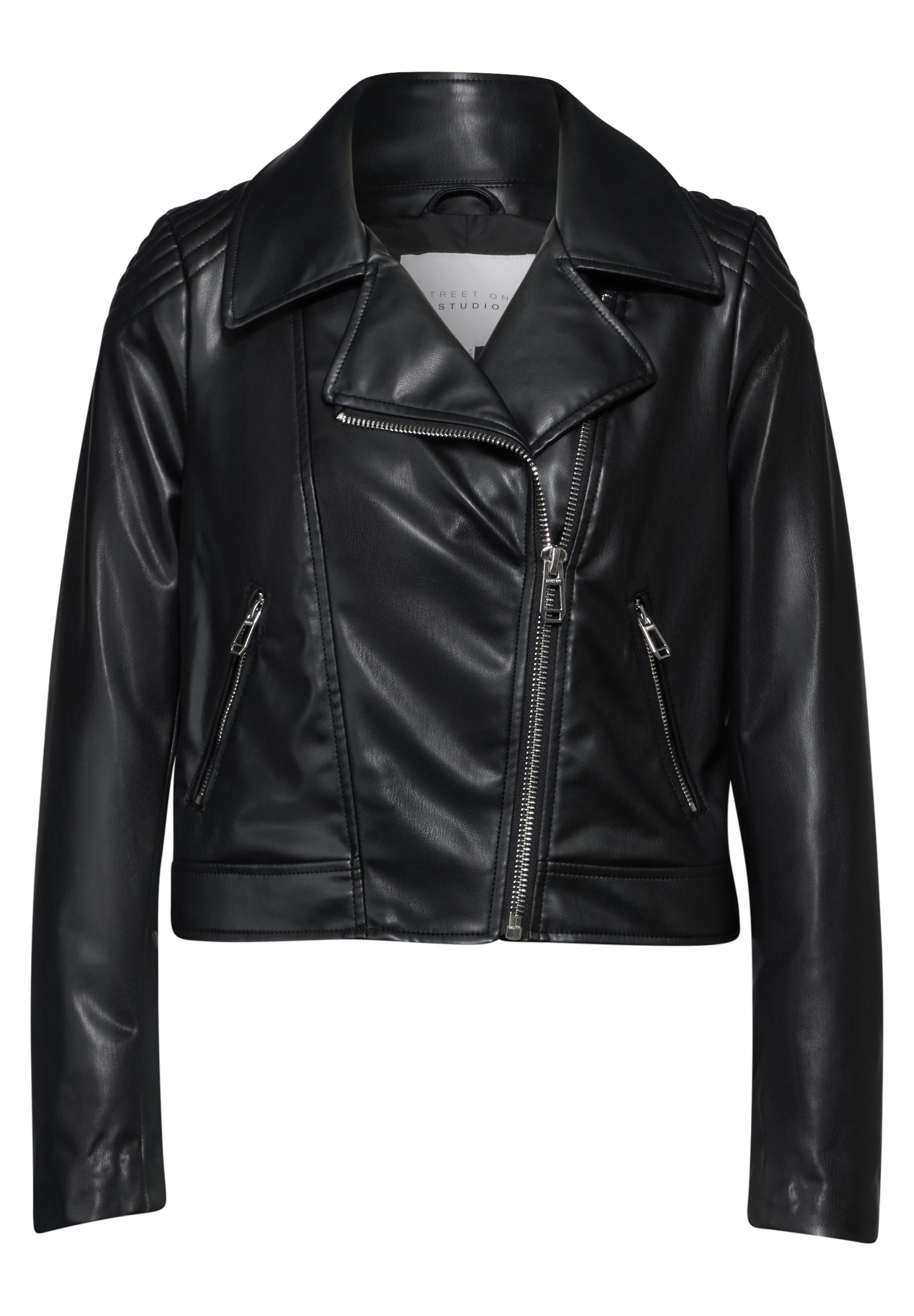 STREET ONE STUDIO Bikerjacke mit Reißverschluss-Detail