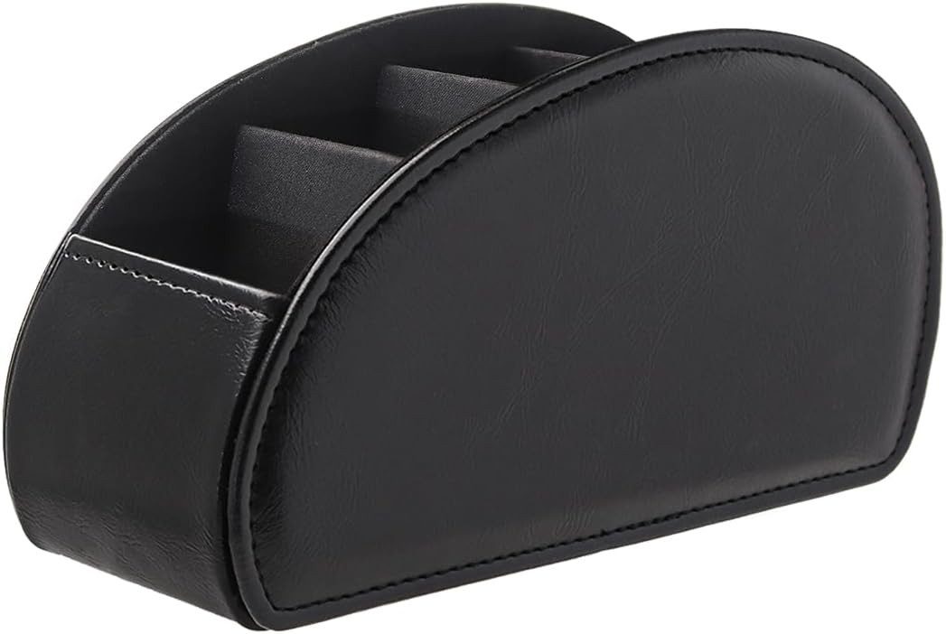FELIXLEO Fernbedienungshalter Fernbedienungshalter Leder Mit 5 Fächern Desktop Organizer, (1-tlg)