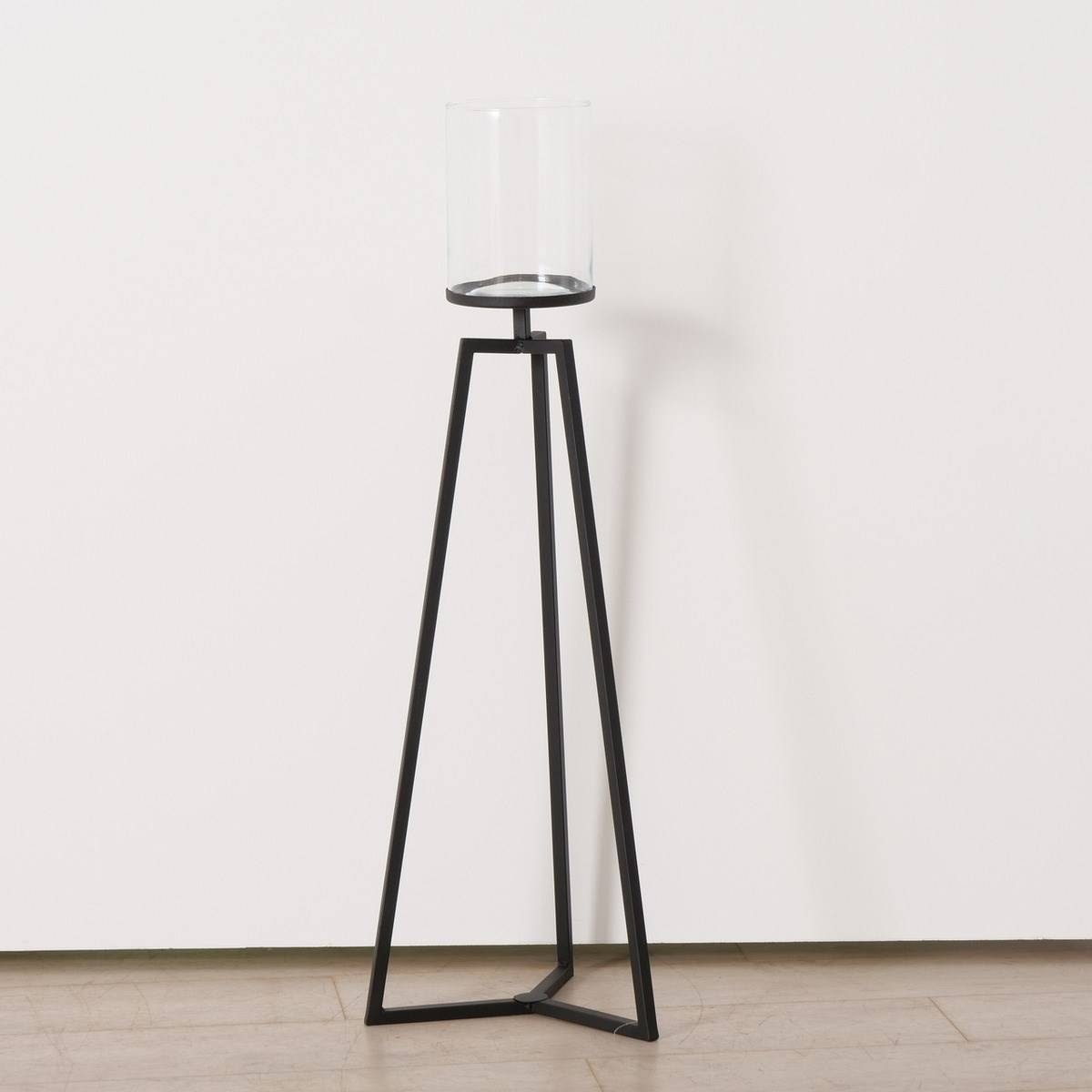 BOLTZE GRUPPE GmbH Kerzenhalter Kerzenhalter aus Glas auf Metallgestell COSA, 75-95 cm (2er-Set)