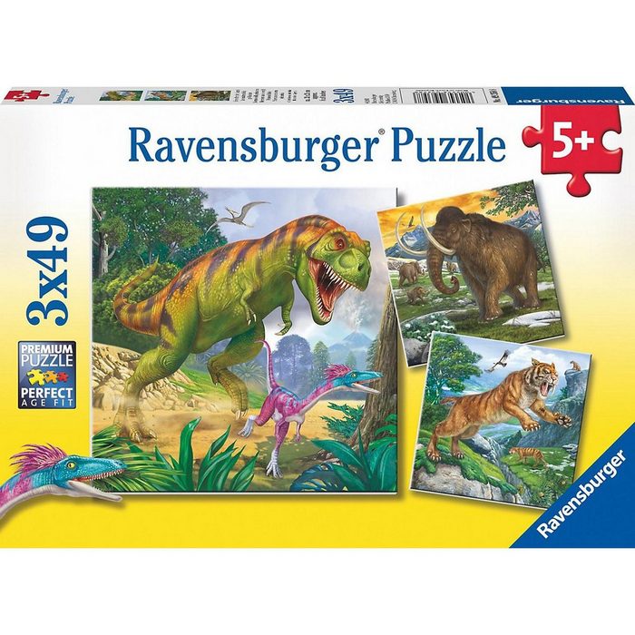 Ravensburger Spiel 3er Set Puzzle je 49 Teile 21x21 cm Herrscher