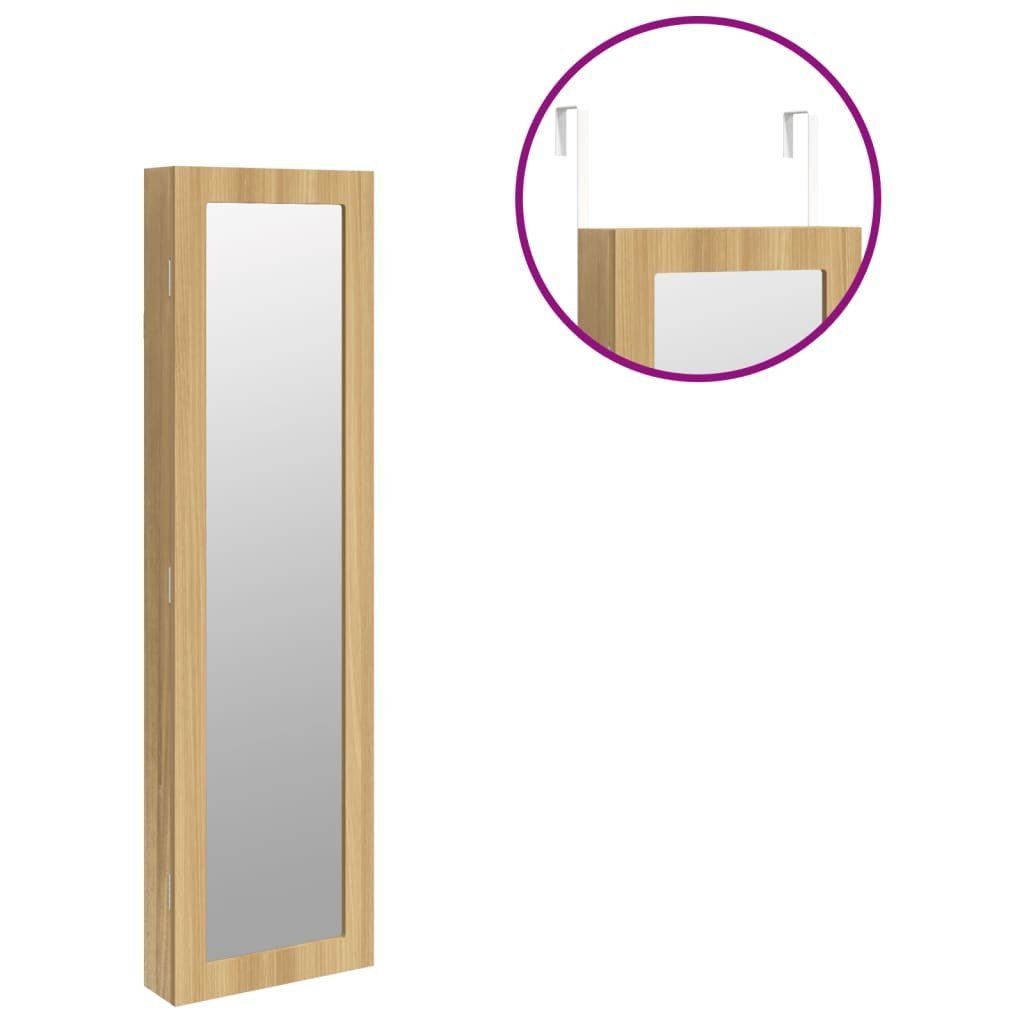 Braun vidaXL mit Wandmontage | Spiegel Spiegel Braun cm (1-St) 30x8,5x106 Schmuckschrank