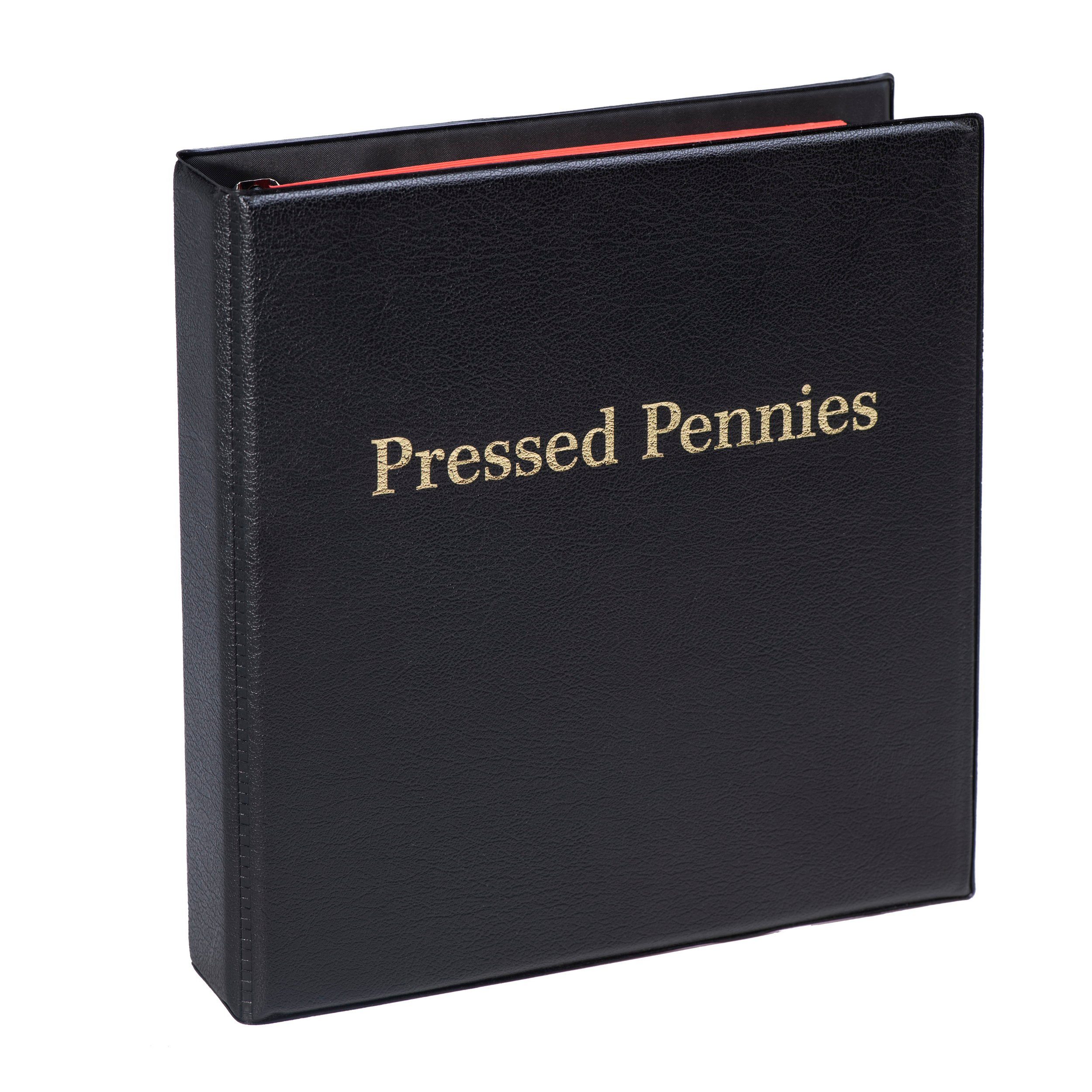 MC.Sammler Sammleretui MC.Sammler Münzalbum für 200 Stk Pressed Pennies, Schwarz