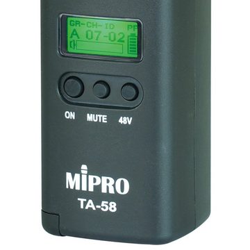 Mipro Audio Mikrofon TA-58 Digitaler Anstecksender für Mikrofone