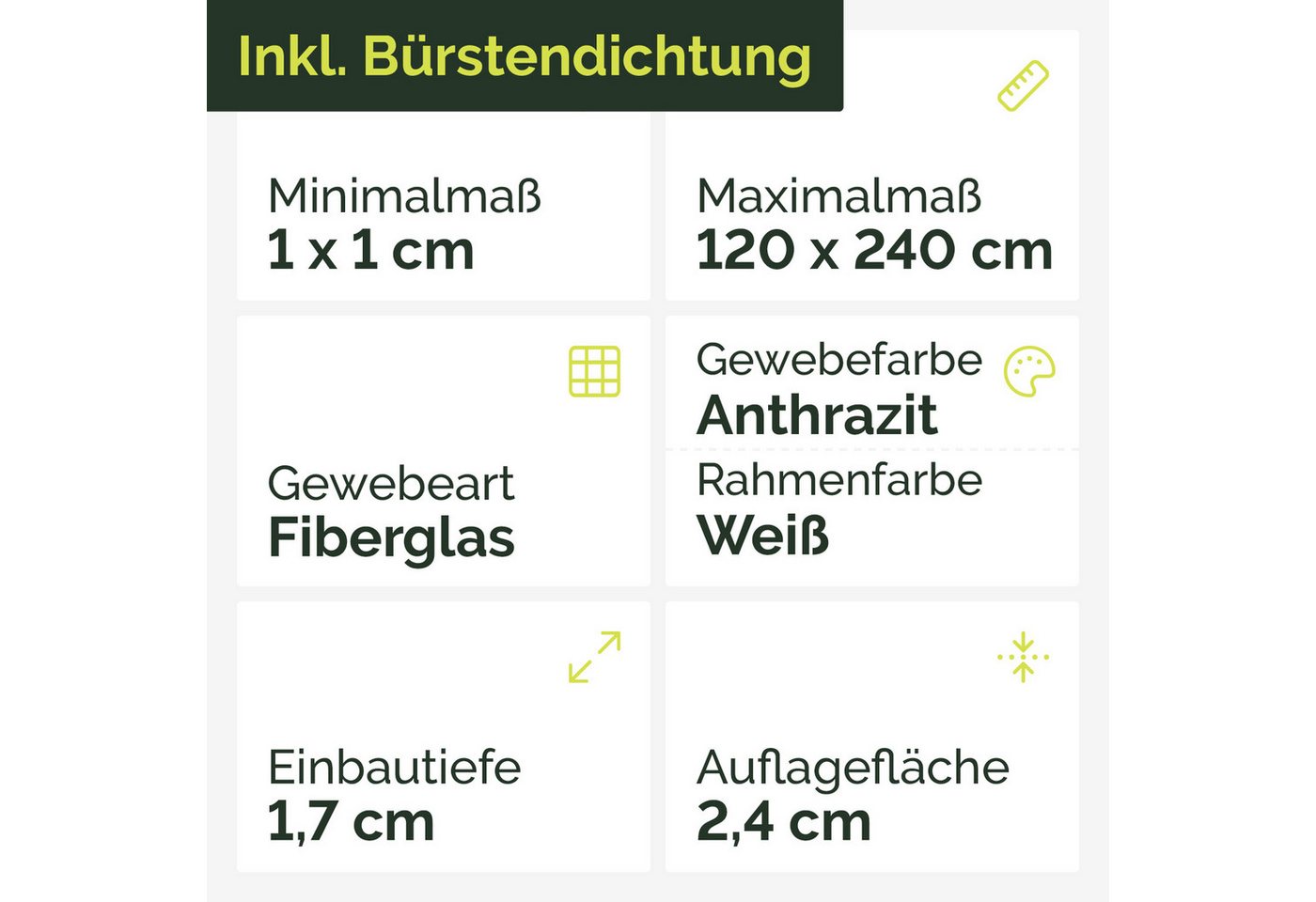 Thumbnail - Nematek Insektenschutz-Tür Nematek Insektenschutz Alu Rahmen System Türen bis max. 120 x 240 cm