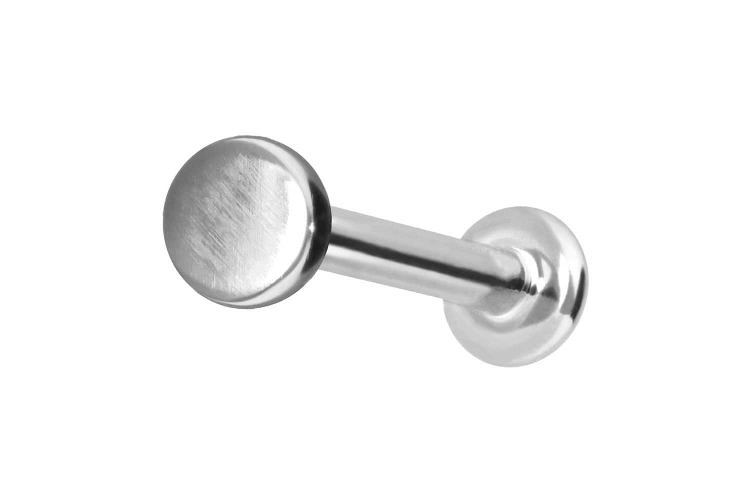 Piercing-Set 14 Karat Gold Labret mit Push Fit DISC