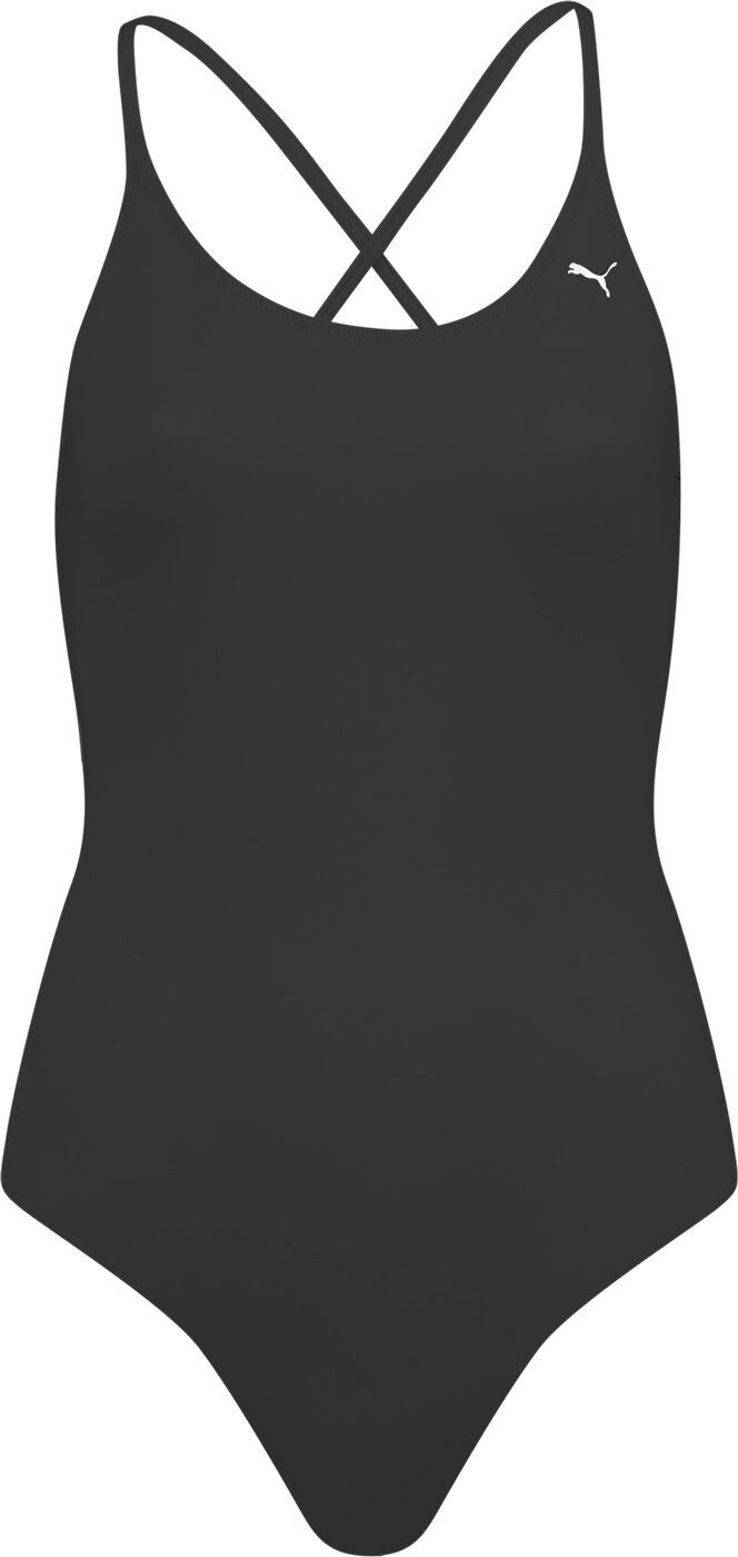 PUMA Badeanzug PUMA SWIM WOMEN VNECK PADDED SWIMSUIT 1P black
