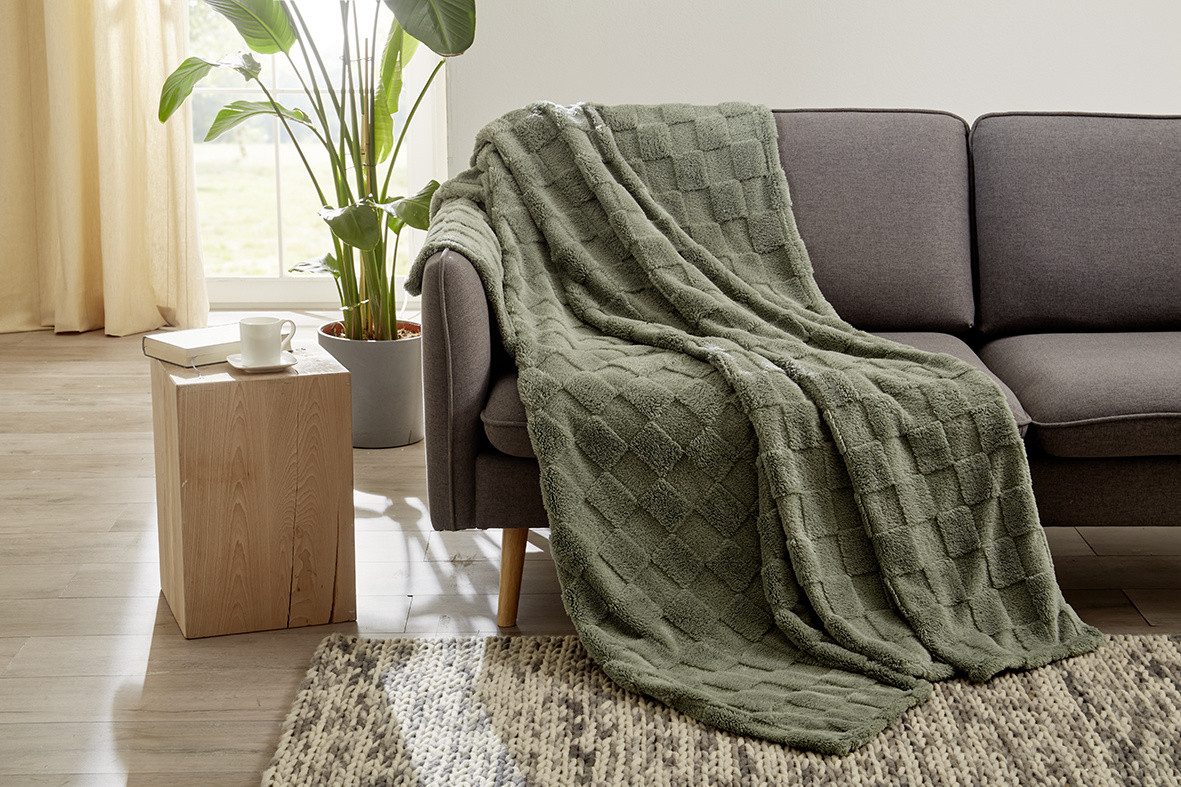 Wohndecke GÖZZE Decke FRANKA salbei BL günstig online kaufen