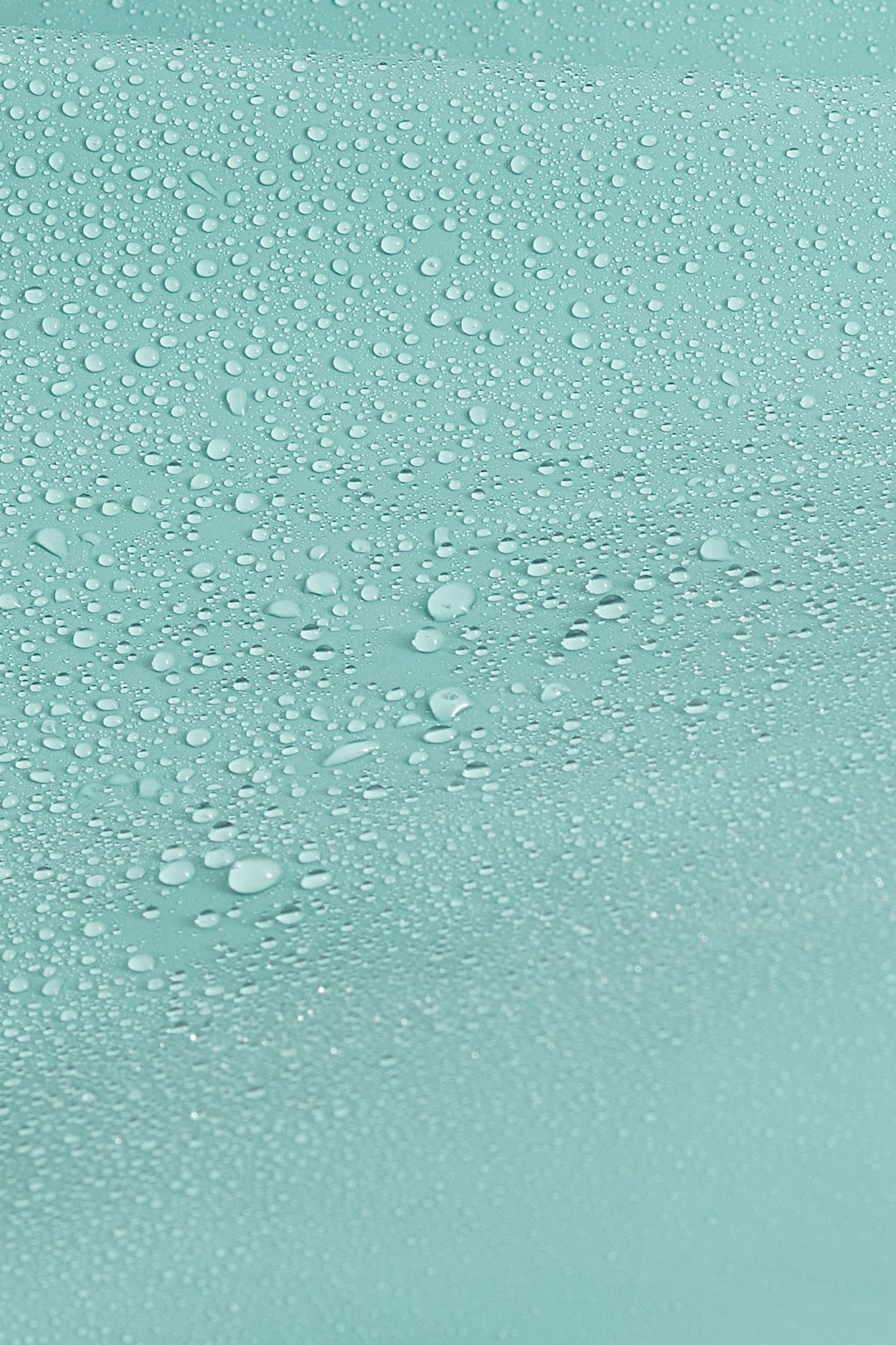 Next Regenmantel Teal (1-tlg) Regenjacke aus Gummi Blue Wasserdichte