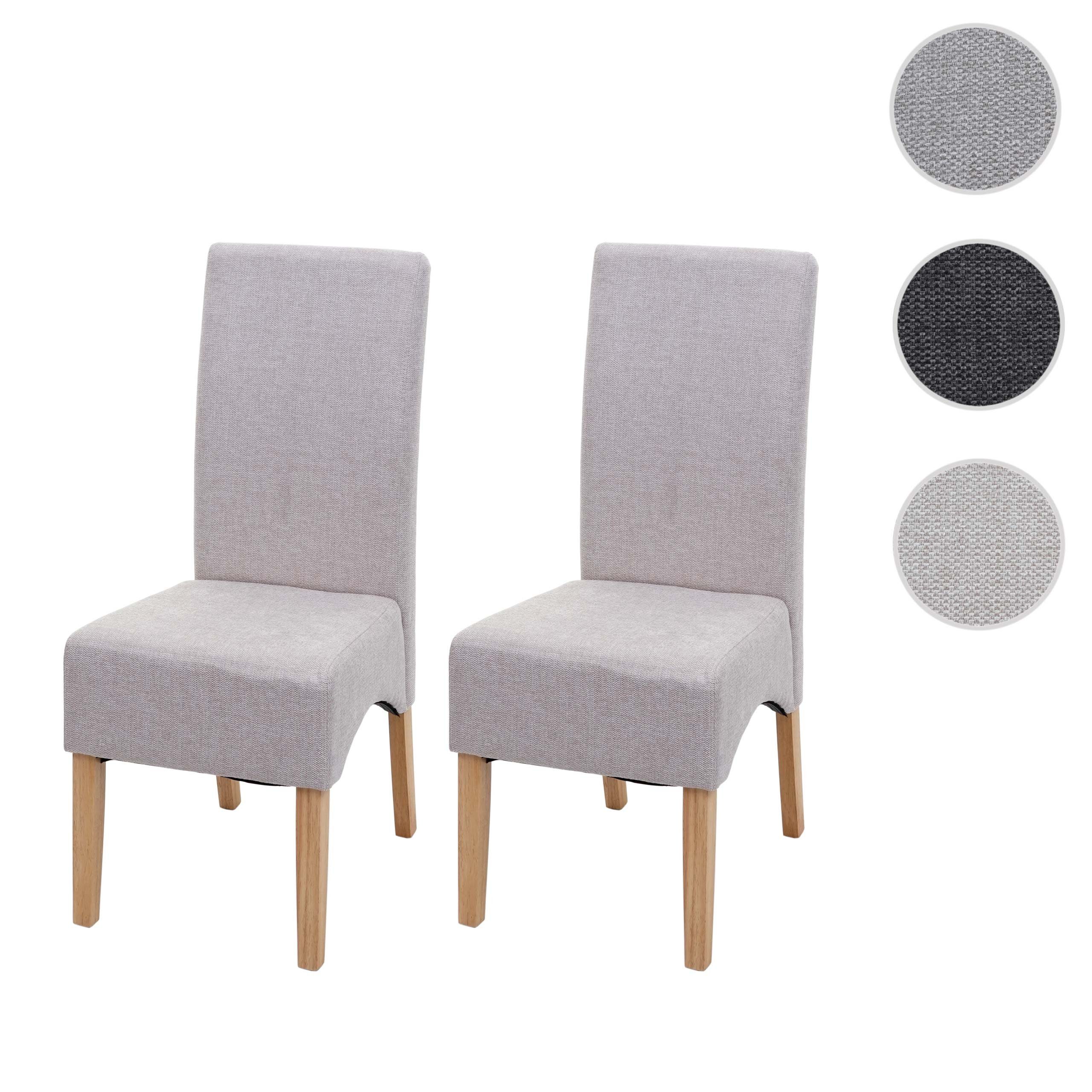 MCW Esszimmerstuhl Crotone 2er-Set Creme Beige Helle Beine günstig online kaufen