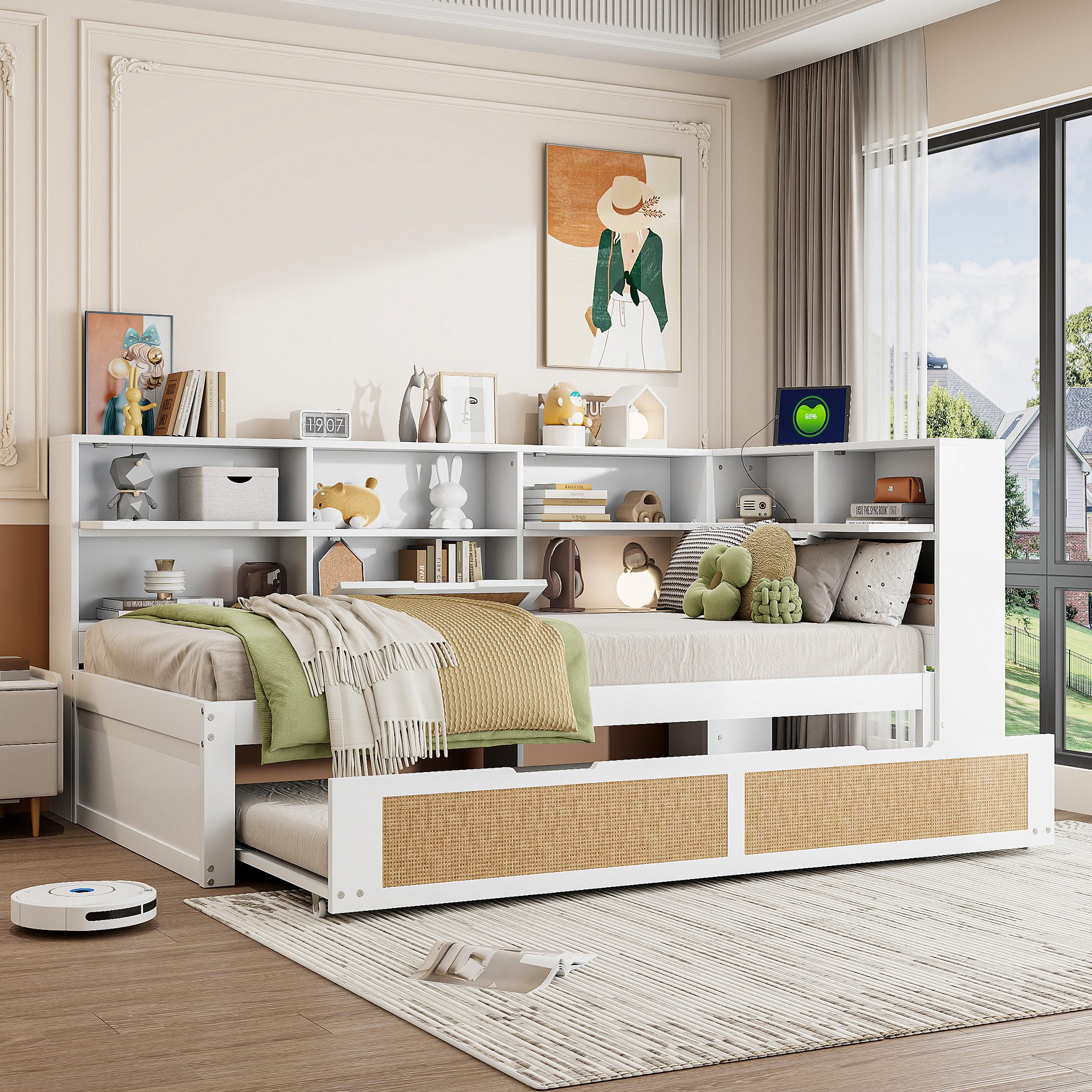 Flieks Holzbett, Daybett Kinderbett 90x200cm mit günstig online kaufen