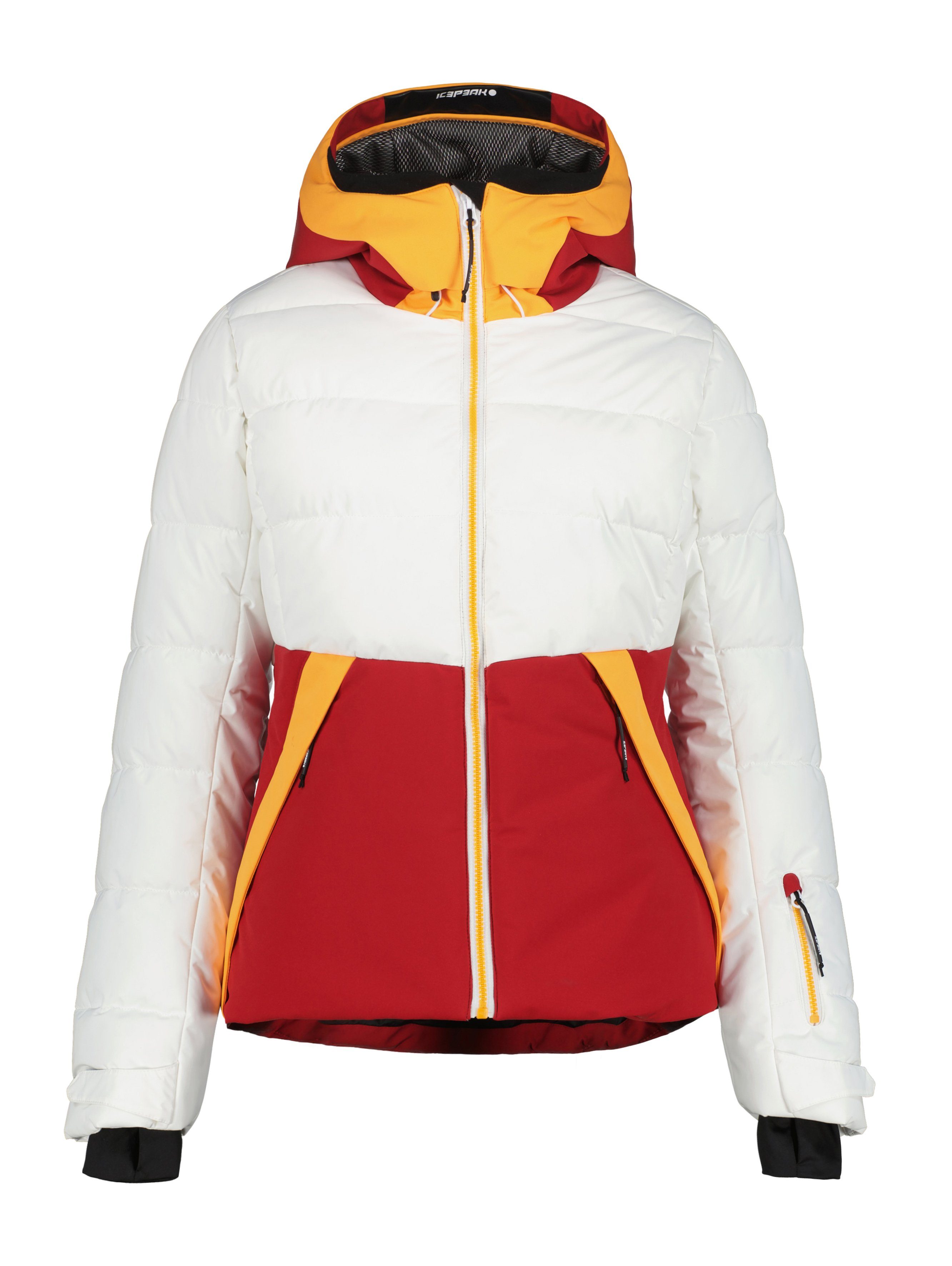 Icepeak Skijacke mit Reißverschluss white/red