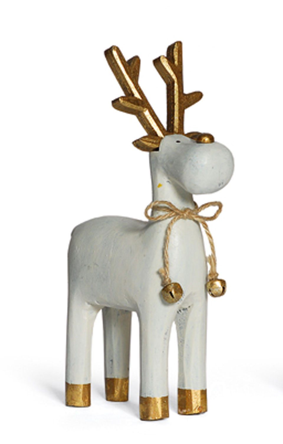Baden Dekofigur aufsteller rentier mit glocke 16 cm