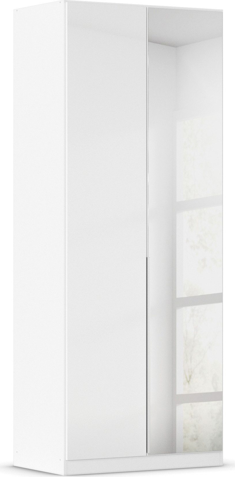 OTTO home Drehtürenschrank Kleiderschrank Schrank Garderobe AGORDO mit Dekor- oder Hochglanzfront (in zwei Griff-Farben, Breiten 91-405 cm) durchdachte Innenausstattung, in 8 Breiten und 2 Höhen MADE IN GERMANY