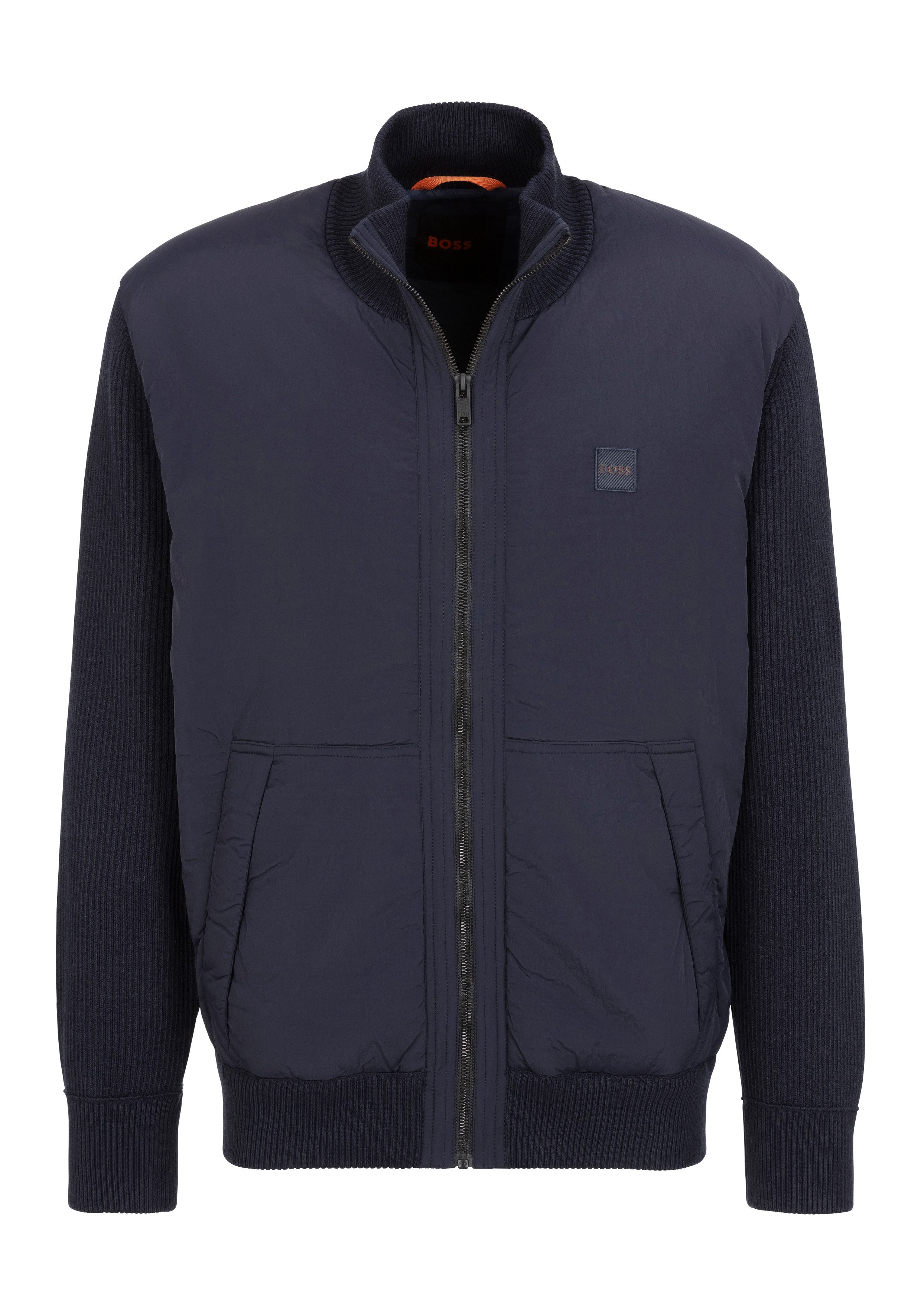 BOSS ORANGE Blouson Kydalbrio mit Strickärmeln günstig online kaufen