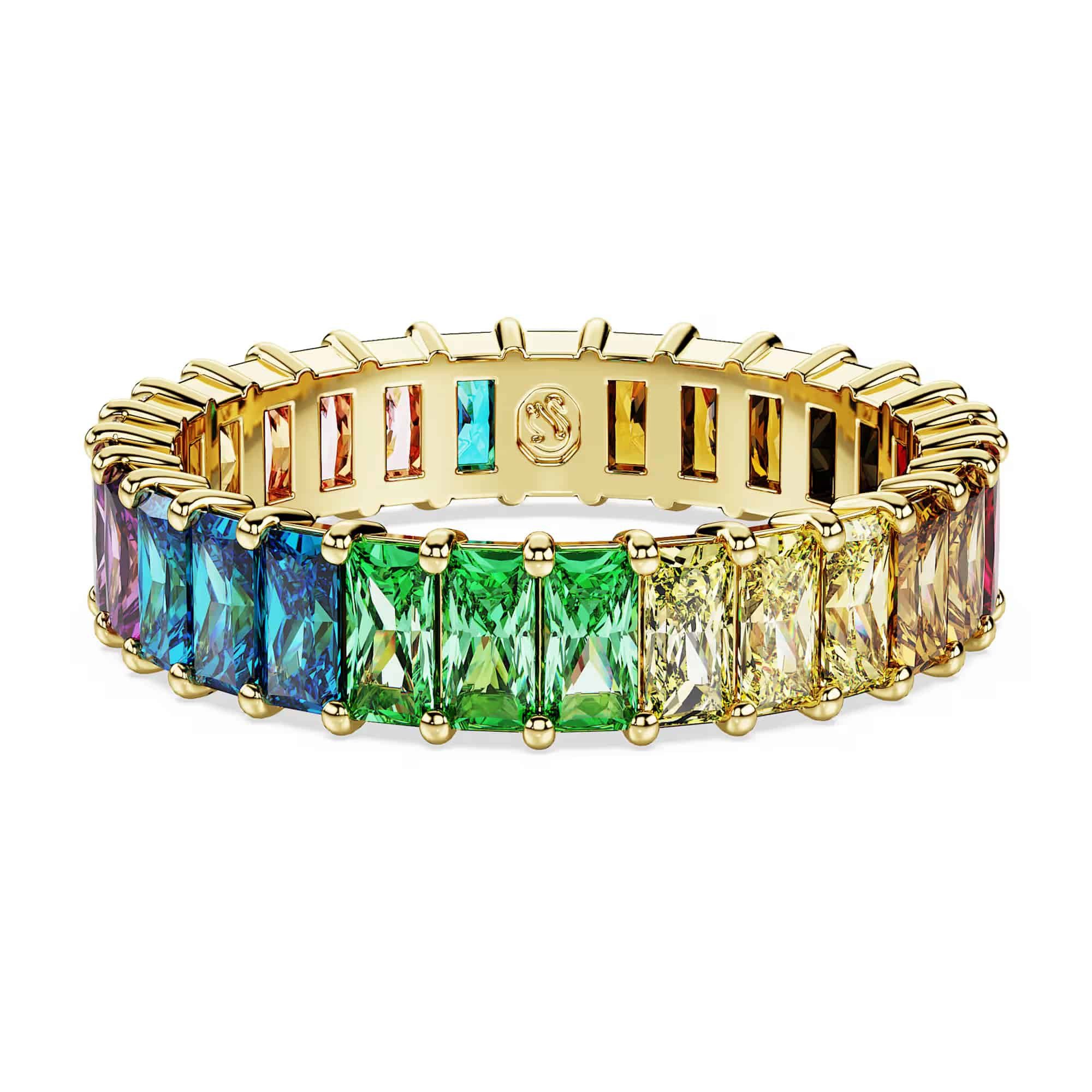 Swarovski Fingerring Swarovski Ring Matrix 5686635 Baguette-Schliff, Mehrfarbig, Größe 64 (kein Set, 1-tlg)