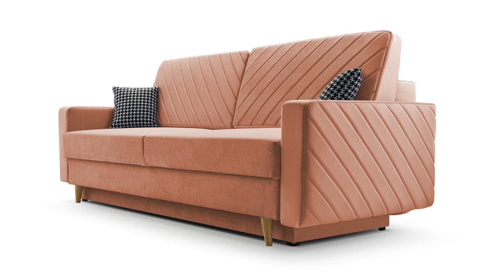 MOEBLO Schlafsofa CALIFORNIA, Sofa aus Samtstoff günstig online kaufen