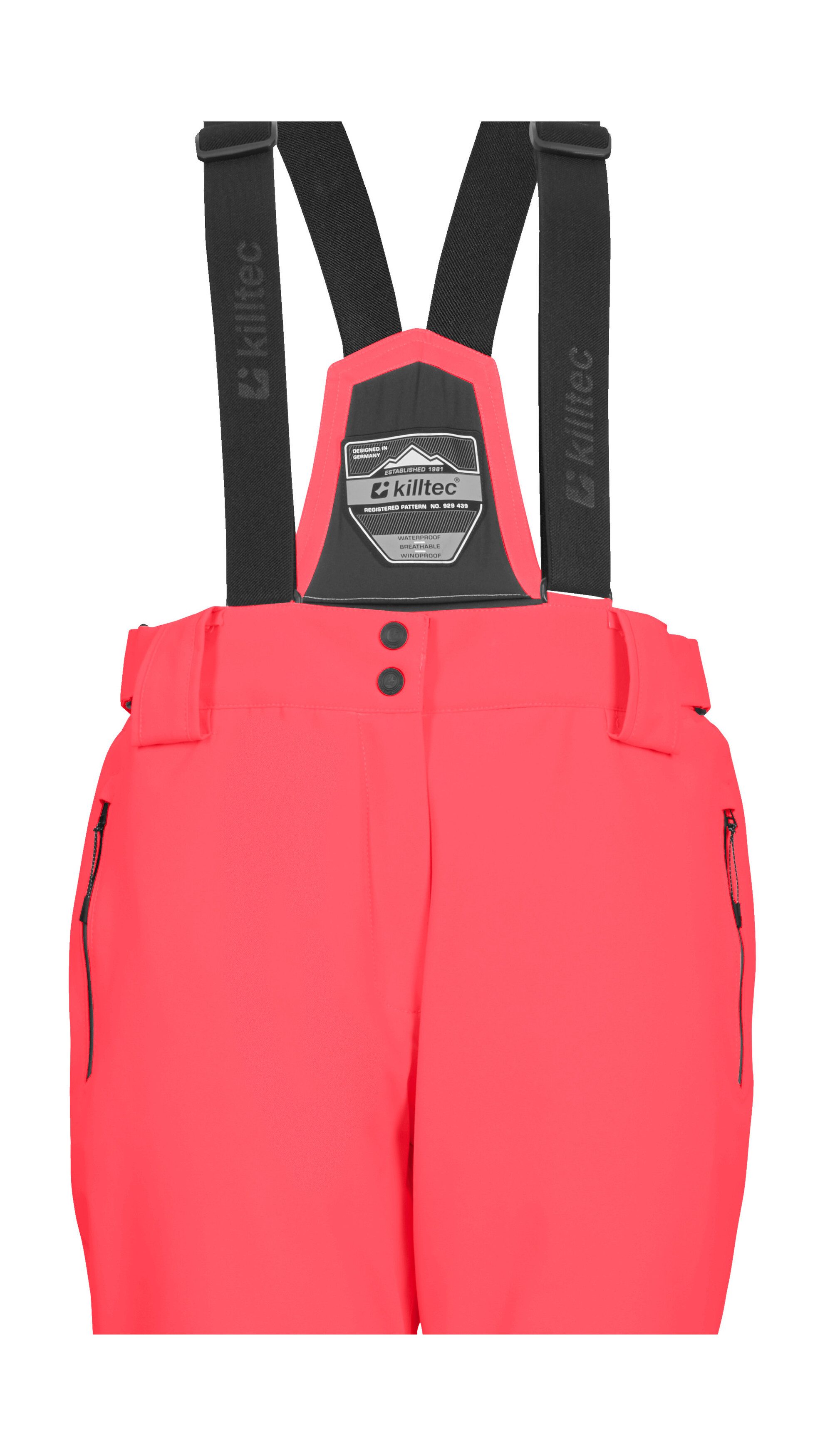 Killtec Skihose KSW 249 WMN SKI PNTS Wasser- und winddicht, abnehmbare Träger, verstellbare Taille