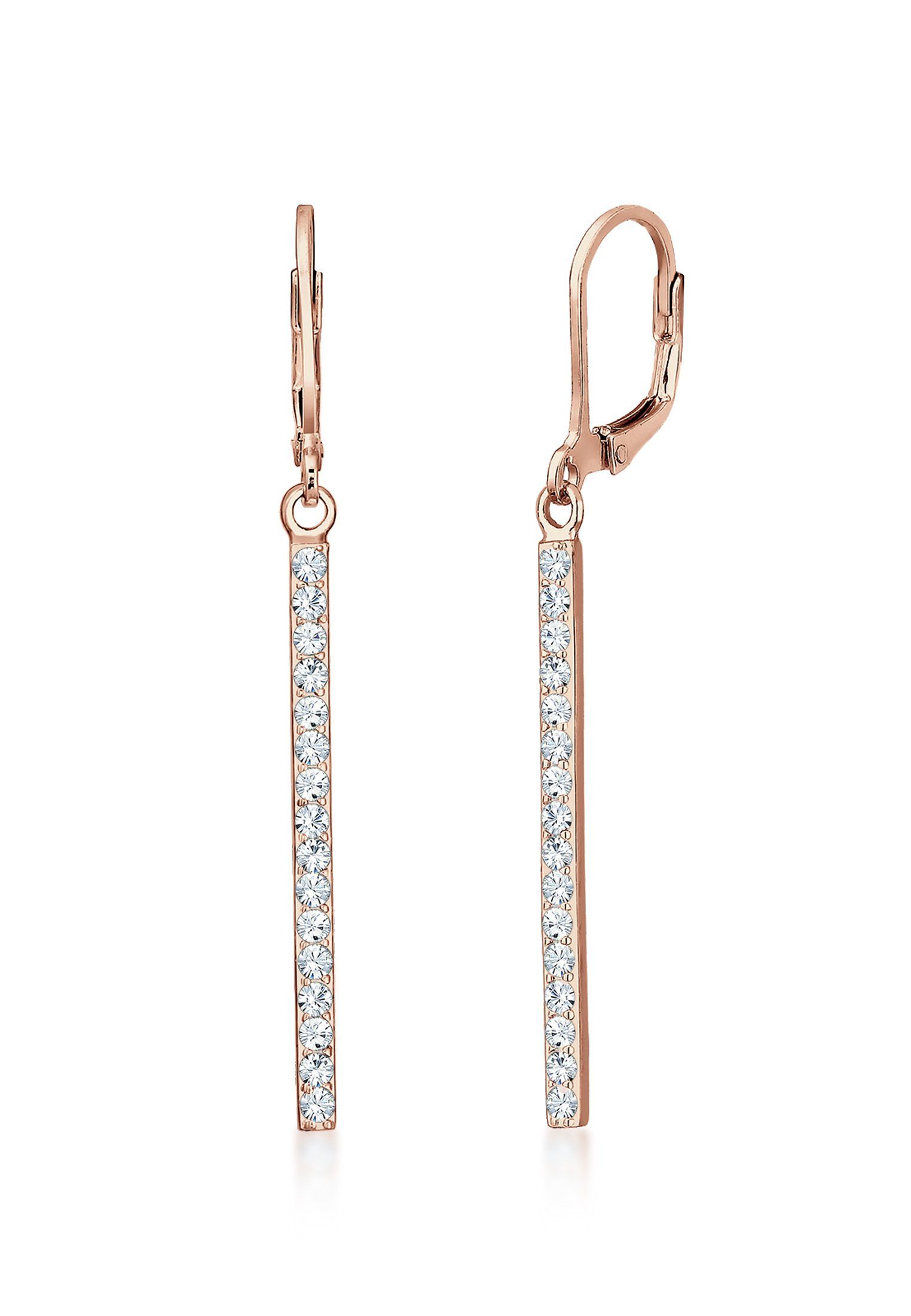Elli Paar Ohrhänger Stab lang mit 925 Silber, mit Kristallen von Swarovski® günstig online kaufen