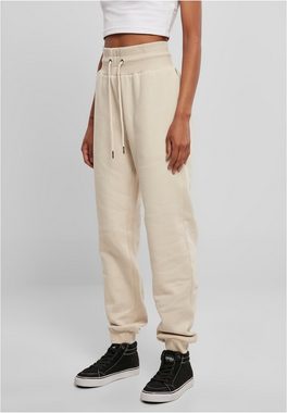 URBAN CLASSICS Stoffhose Damen Ladies Organic High Waist Sweat Pants (1-tlg)