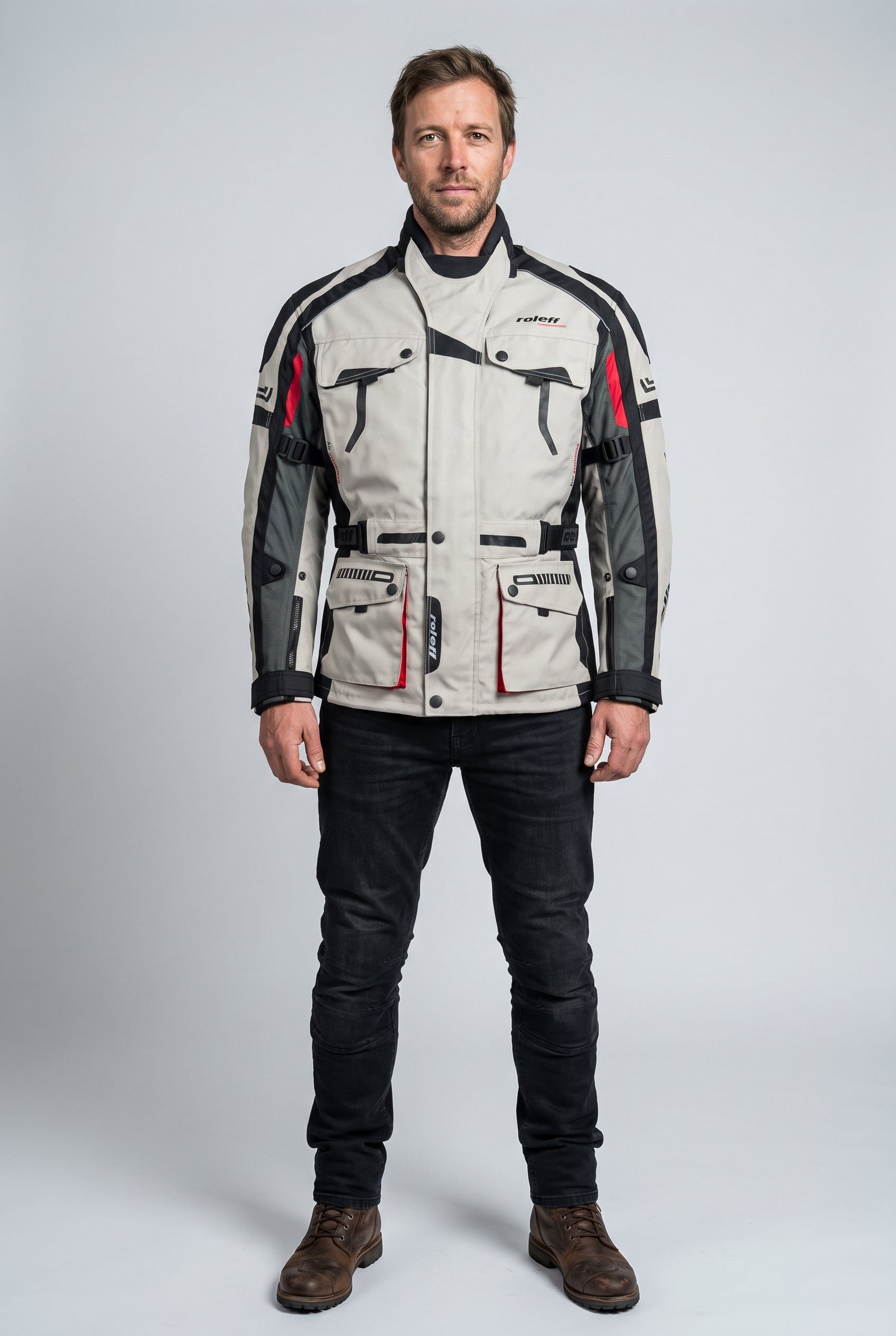 roleff Motorradjacke CHICAGO Mit Sicherheitsstreifen – Bild 5 von 5