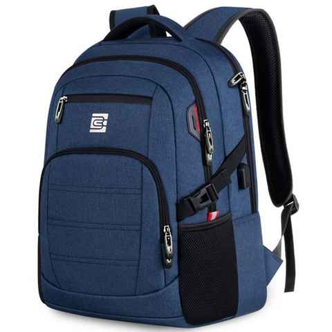 REDOM Laptoprucksack Laptop Rucksack Rucksäcke Schulrucksack Wasserbeständig Laptoptasche (Laptop Notebook Tasche Schule Uni Rucksack 36L/46L, mit USB-Lade-Anschluss, Backpack mit Laptopfach, 45×31×20 cm/51×37×23 cm), Herren Damen Jungen Teenager Freizeit Arbeit Business Reisen