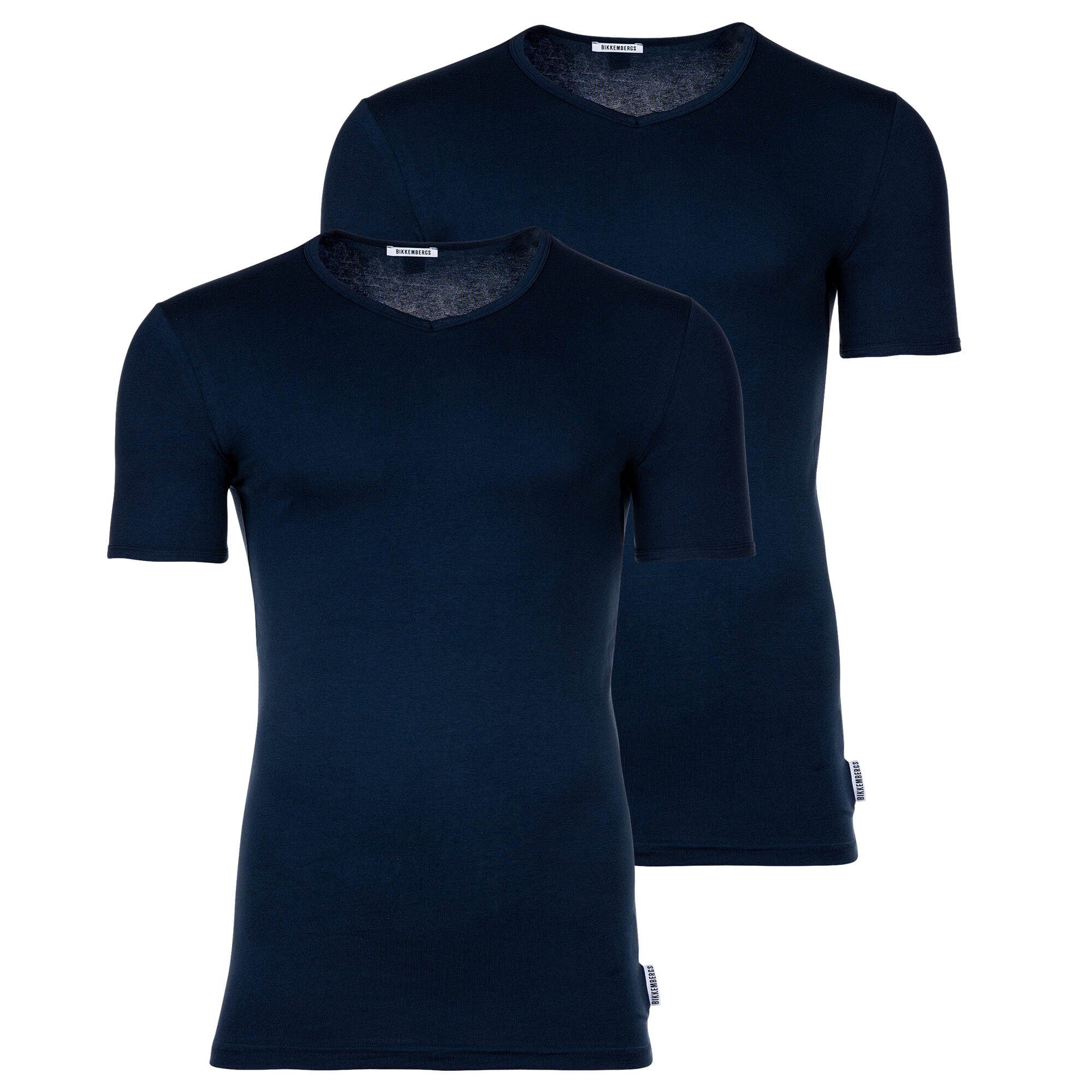 Pack 2er BI-PACK T-SHIRT Marine Bikkembergs T-Shirt, Herren T-Shirt -