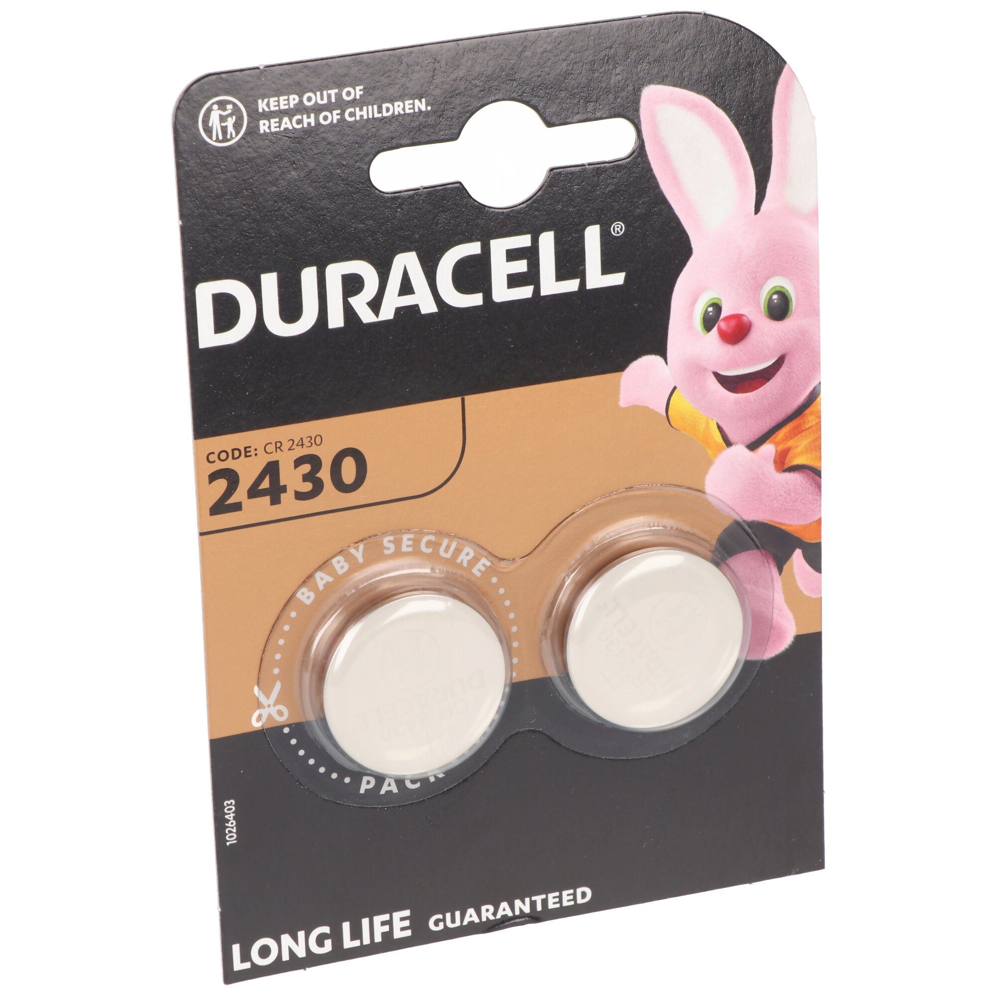 Duracell Duracell Batterie Lithium, Knopfzelle, CR2430, 3V Electronics, Retail Knopfzelle, (3,0 V)
