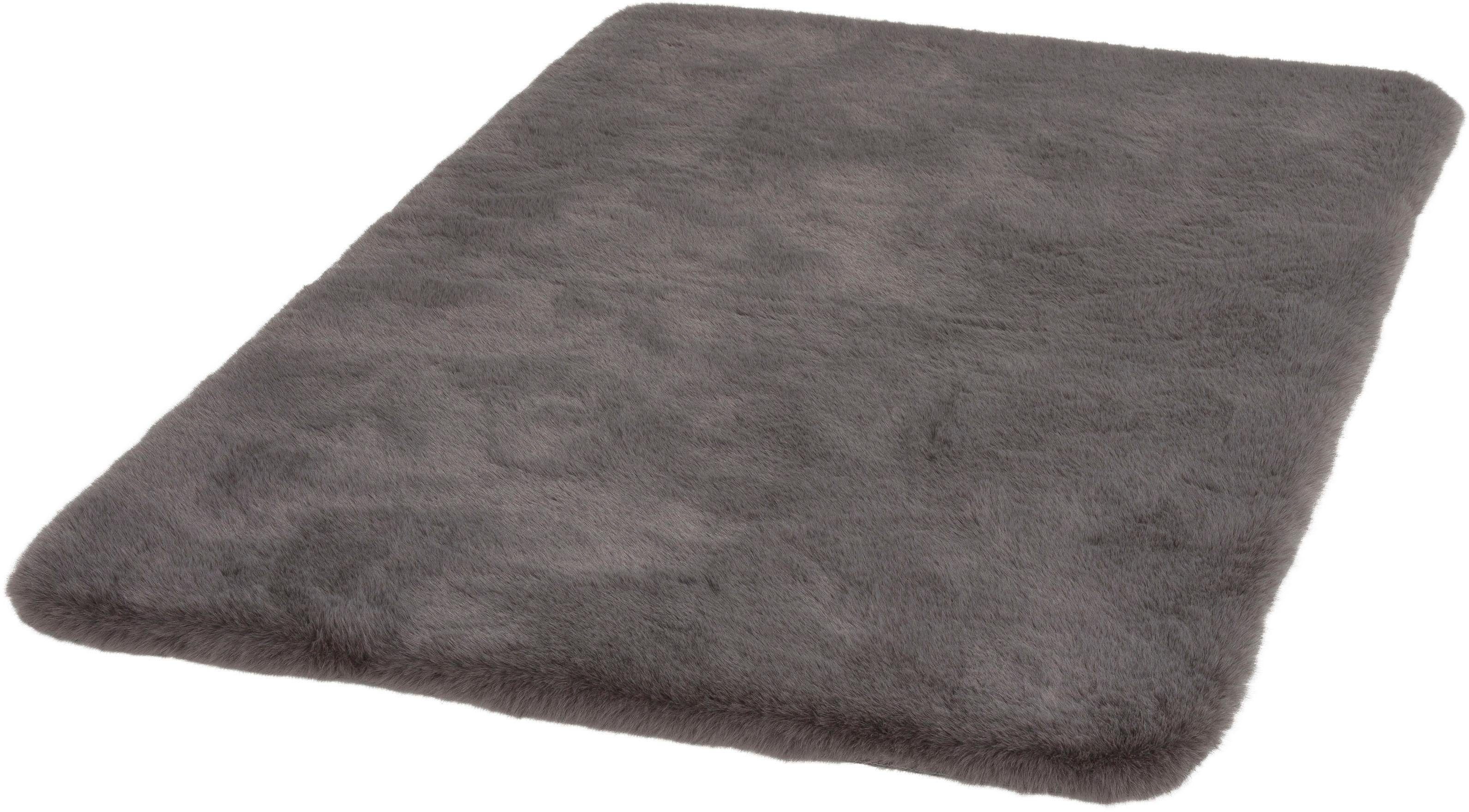 SCHÖNER WOHNEN-Kollektion Badematte Bali, Höhe 29 mm, rutschhemmend beschichtet, fußbodenheizungsgeeignet, Polyester, rechteckig, Fell Haptik, kuschelig, Badezimmerteppich, waschbar