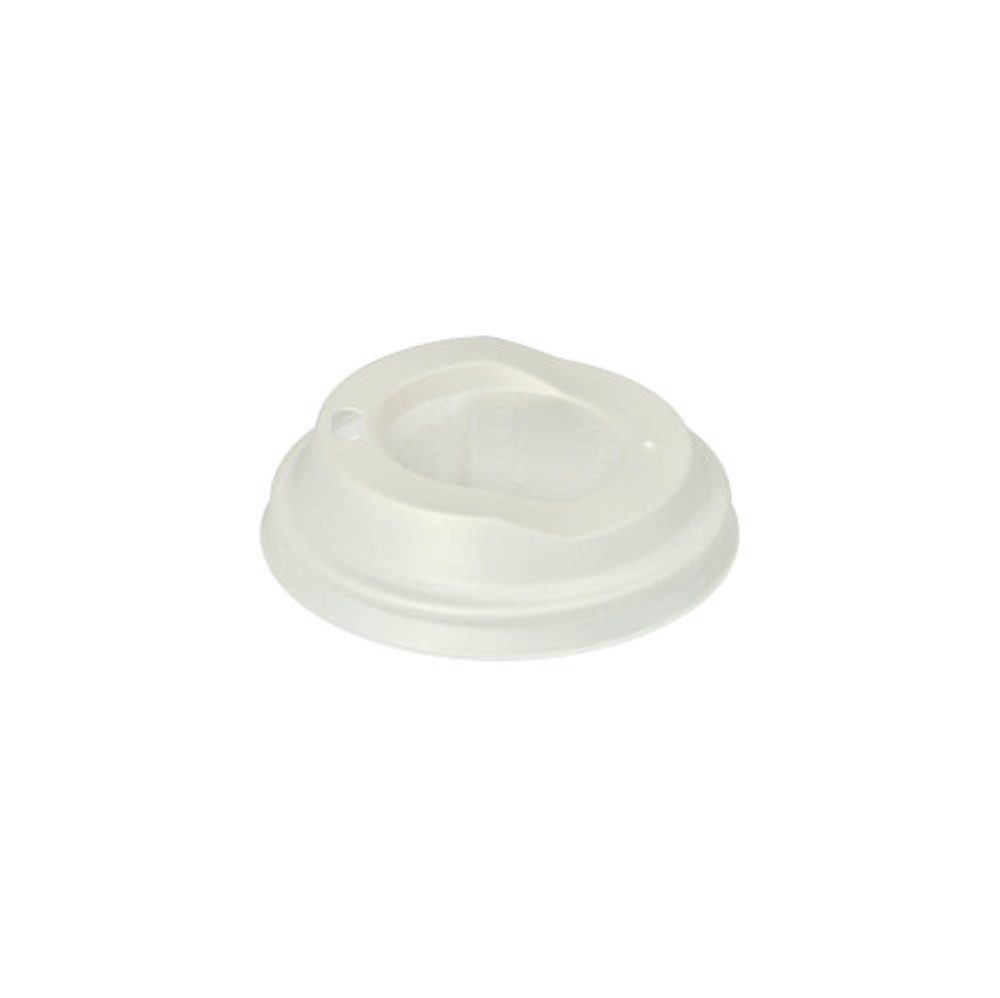 PAPSTAR Becher 50 Dom-Deckel, C-PLA Ø 8 cm · 2,1 cm weiss
