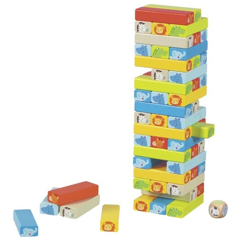 Gollnest & Kiesel Spiel Geschicklichkeitsspiel aus Holz 55 Teile