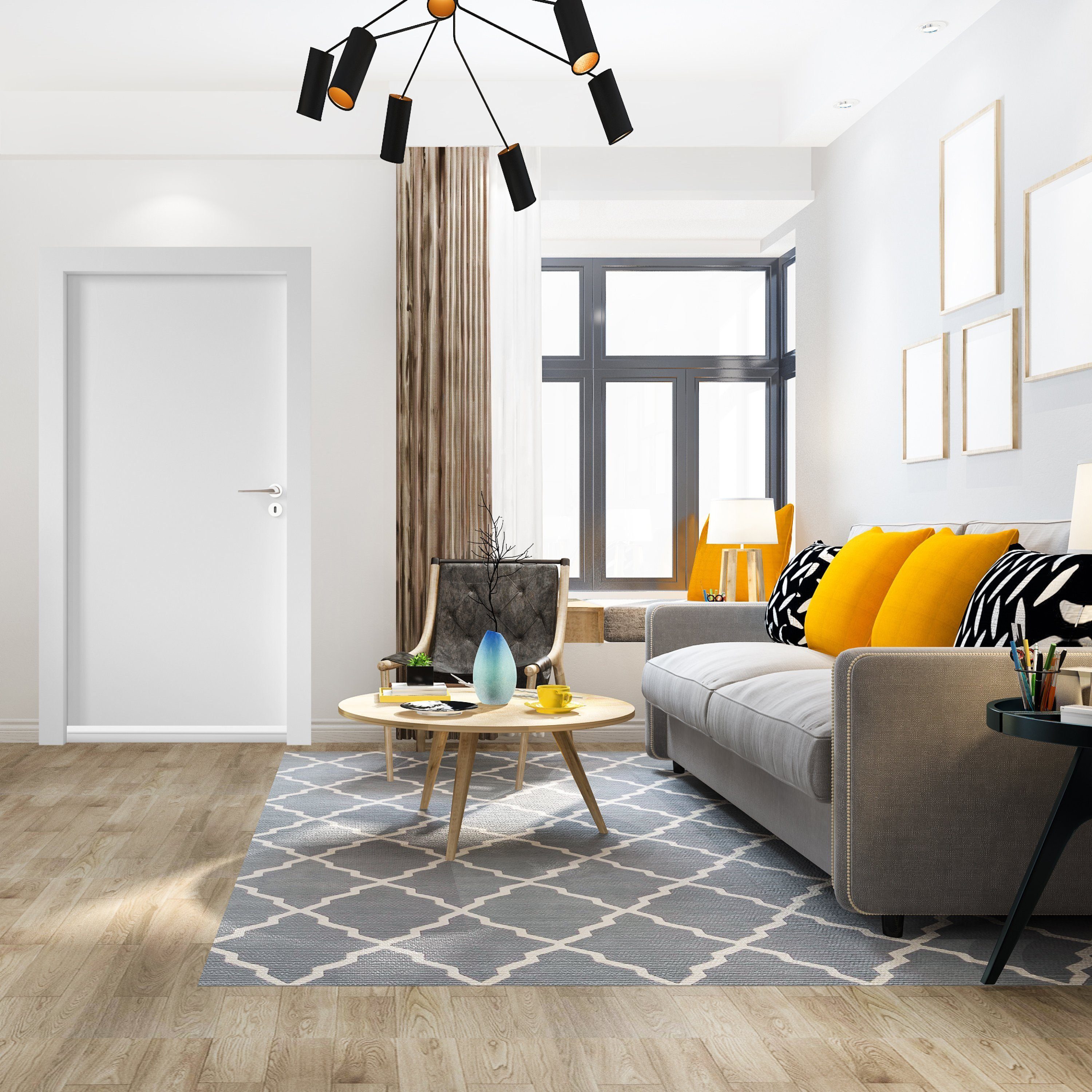ecom delivery Zugluftstopper Zugluftstopper für Türen, selbstklebend, individuelle Länge, 5-tlg., Starker halt, rutschfest, Kälte & Lärmschutz