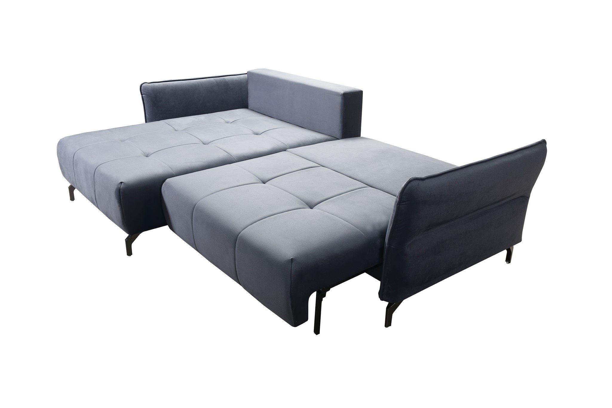 Fun Möbel Ecksofa Schlafsofa Sofa VICTORIA Stoff Element, inkl. Schlaffunktion, 2 x Rücken- und 2 x Zierkissen, inkl. Schlaffunktion