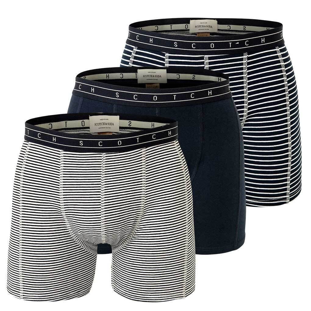 Scotch & Soda Boxer »Herren Boxer-Shorts, 3er Pack - long Shorts,«