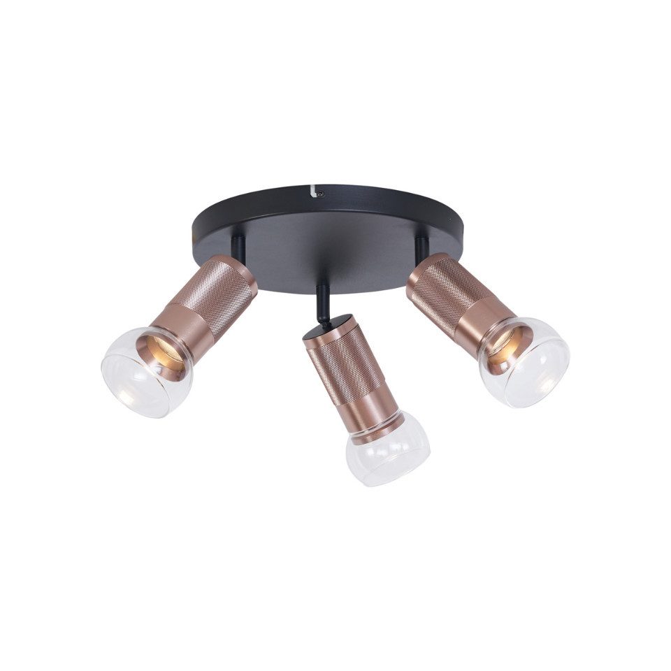 Qazqa LED Aufbaustrahler Veerle, ohne Leuchtmittel, Warmweiß, QAZQA Aufbau­spot, gu10, Schwarz, Metall, Modern