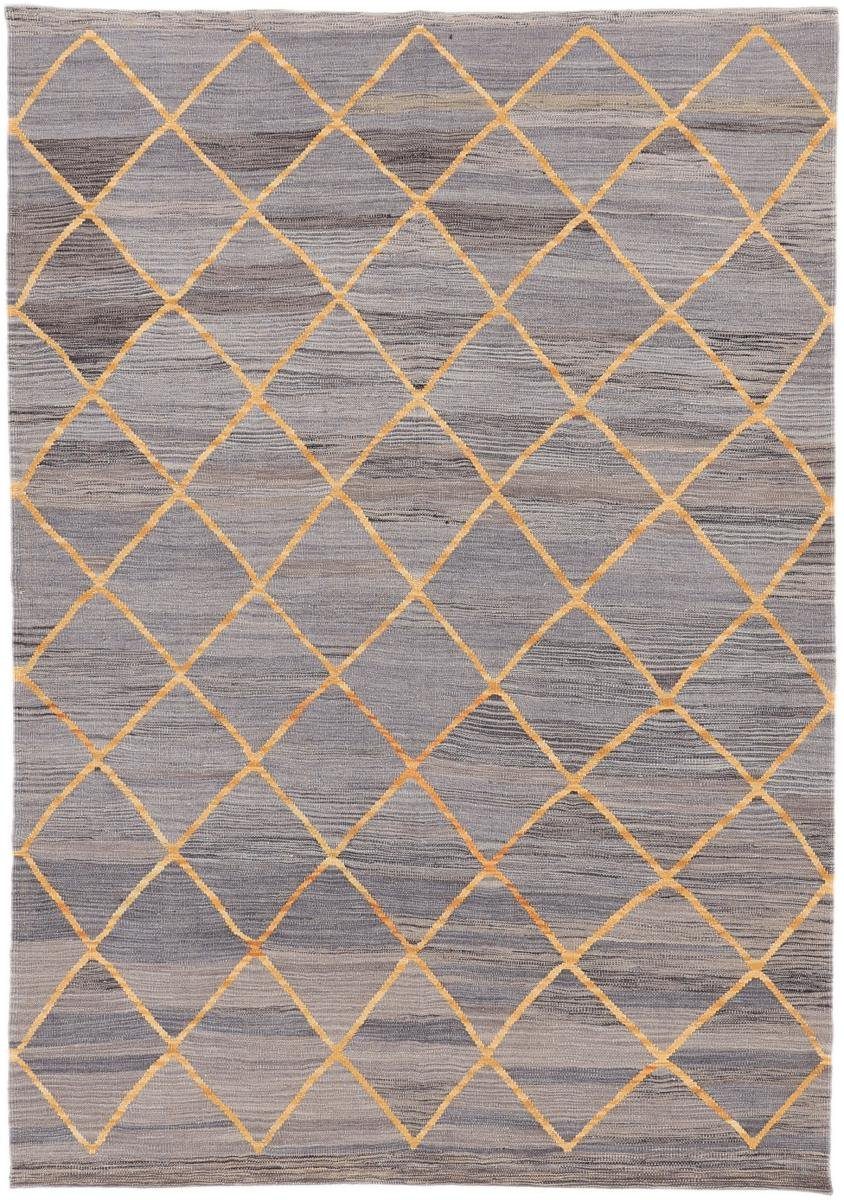 Orientteppich Kelim Afghan Design 173x247 Handgewebter Orientteppich, Nain Trading, rechteckig, Höhe: 3 mm