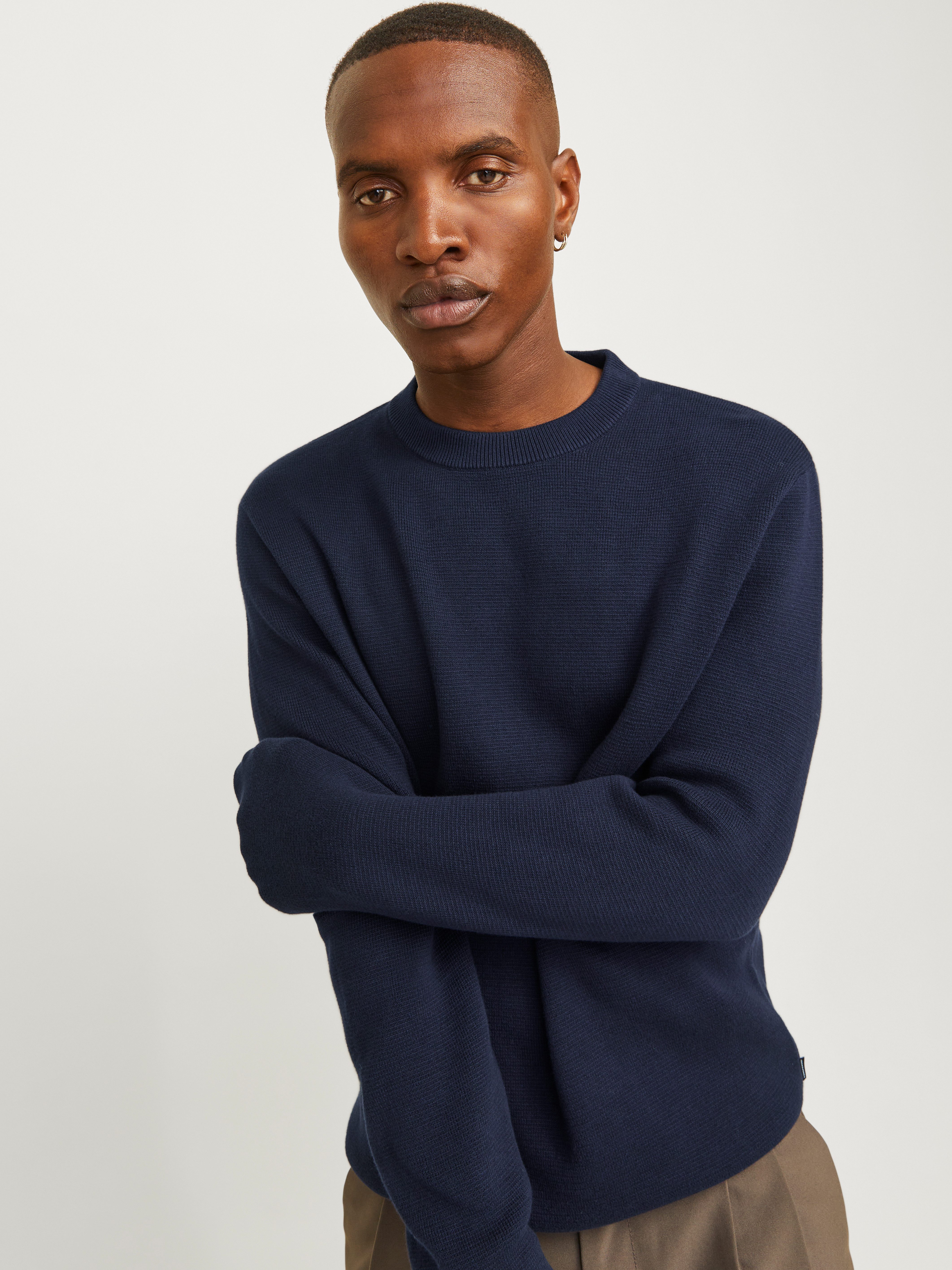 Jack & Jones Rundhalspullover JPRBLAMARK MERINO KNIT CREW NECK LN günstig online kaufen