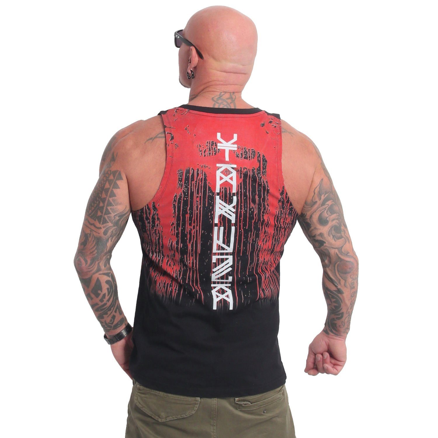 YAKUZA Muskelshirt Blood mit Ringerrücken günstig online kaufen
