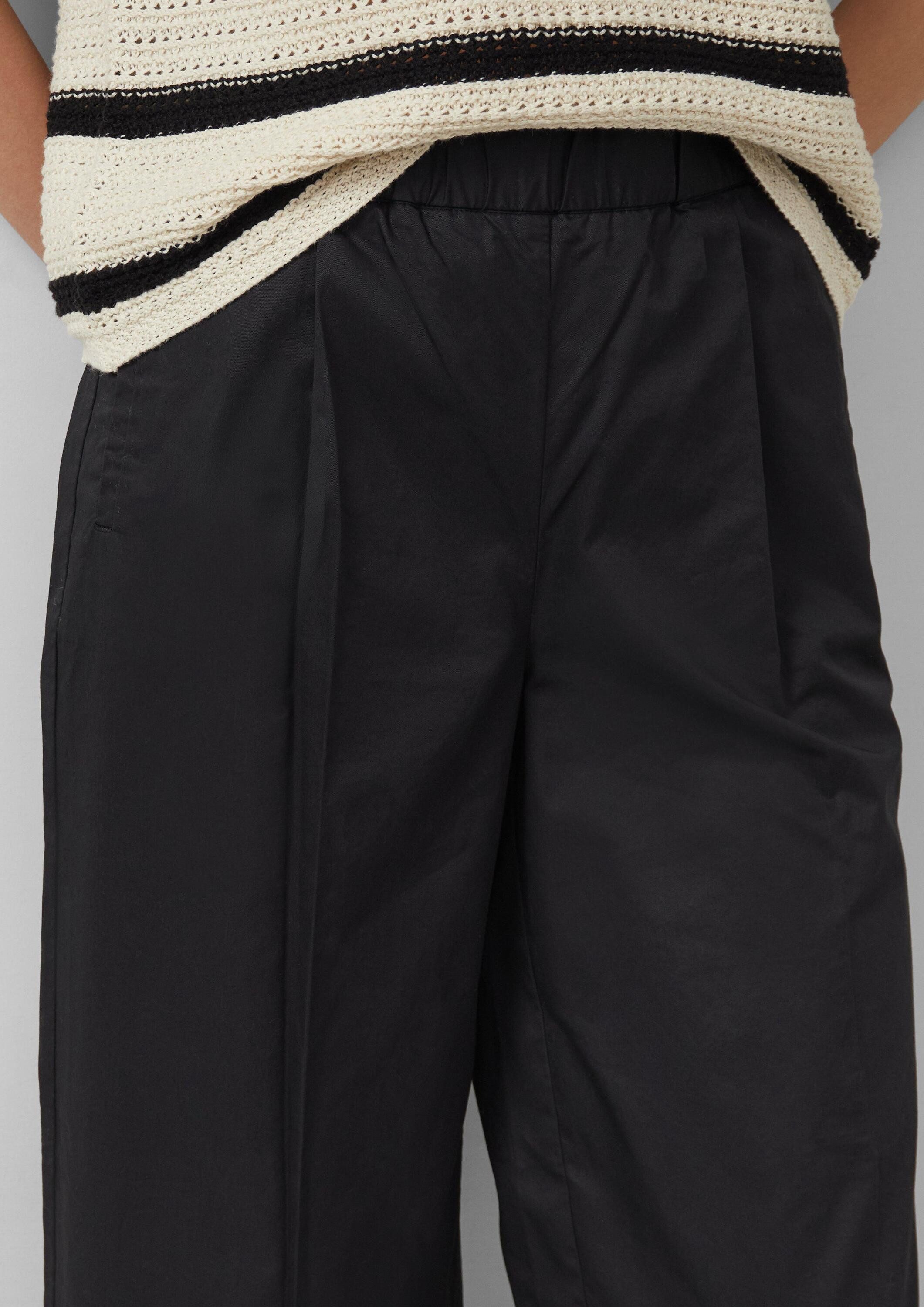 s.Oliver Culotte Hose Wide-Leg-Culotte aus Twill – Bild 4 von 5