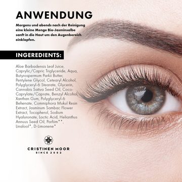 CristinenMoor Anti-Aging-Augencreme Bio Jasminsalbe, 1-tlg., Naturkosmetik, Vegan, Tierversuchfrei hergestellt, 100% Organic.