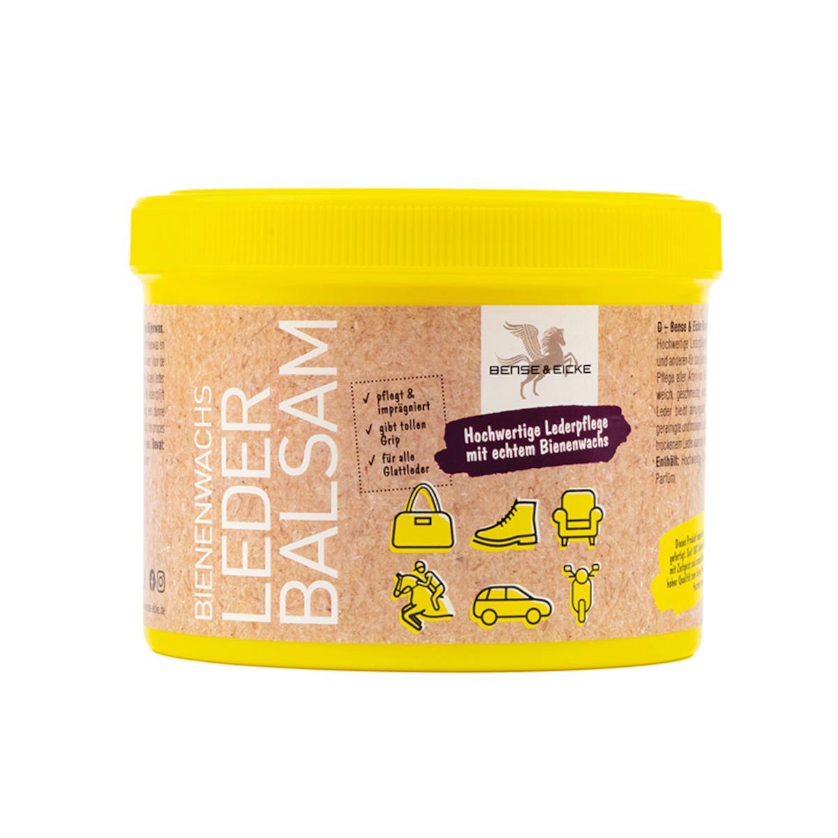 Bense & Eicke Bienenwachs-Lederpflege-Balsam - 500 ml Lederbalsam (Packung)