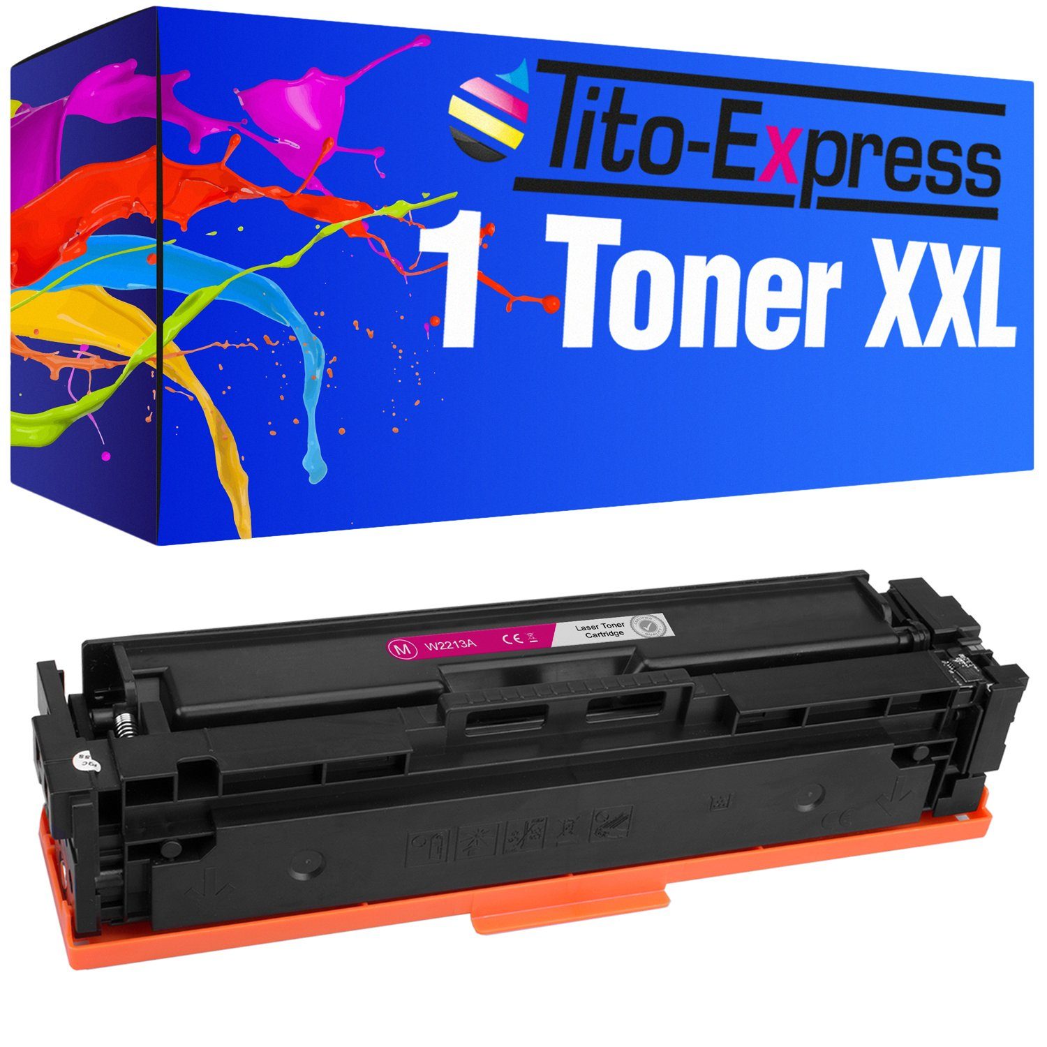 Tito-Express Tonerpatrone ersetzt HP W 2213 A HP W2213 A HPW2213A, (1x Magenta), für Color Laserjet Pro MFP M283fdw M255dw M282nw M283fdn M255nw