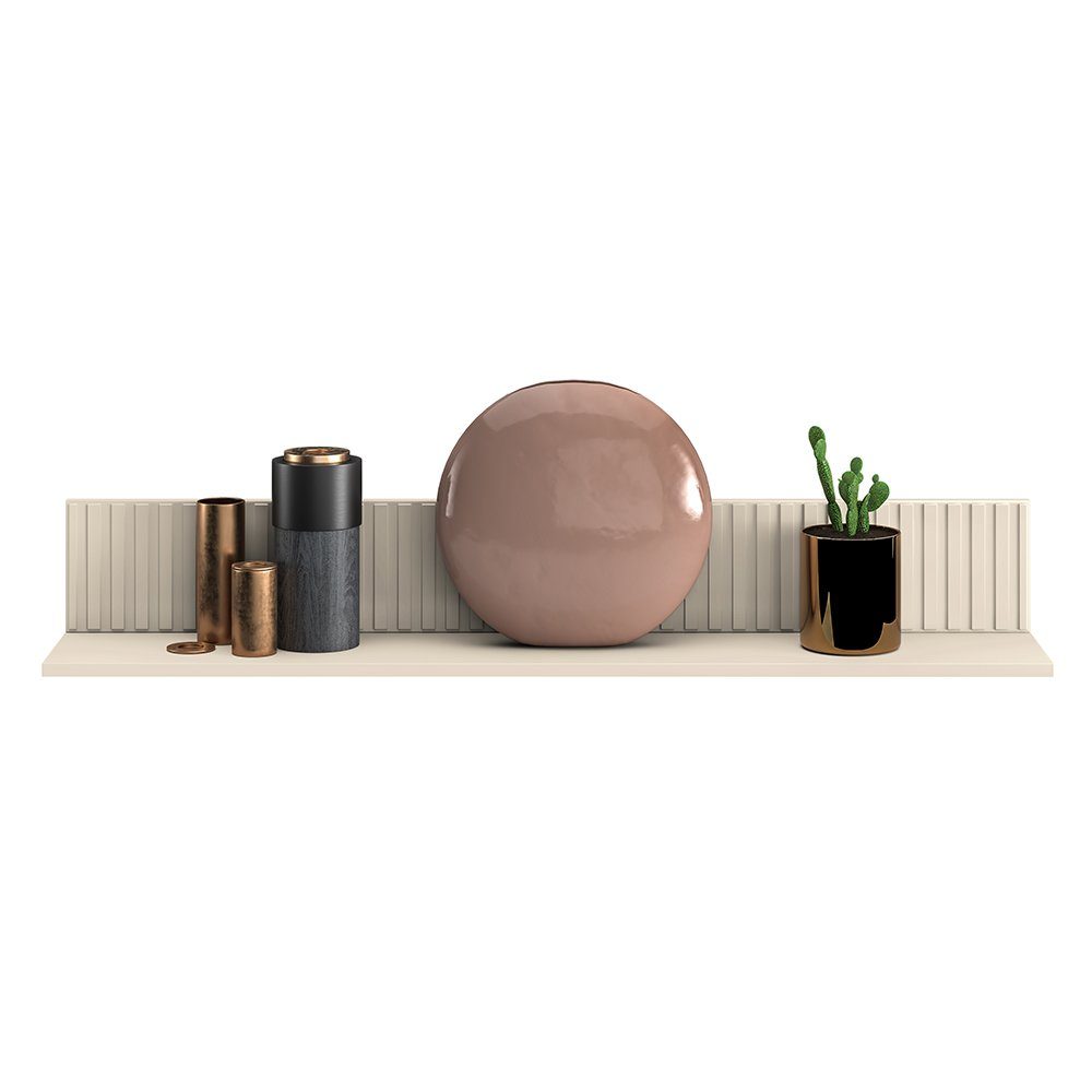 Lomadox Wandregal SALOU-131, in kaschmir matt, B/H/T ca. 120/18/20 cm günstig online kaufen